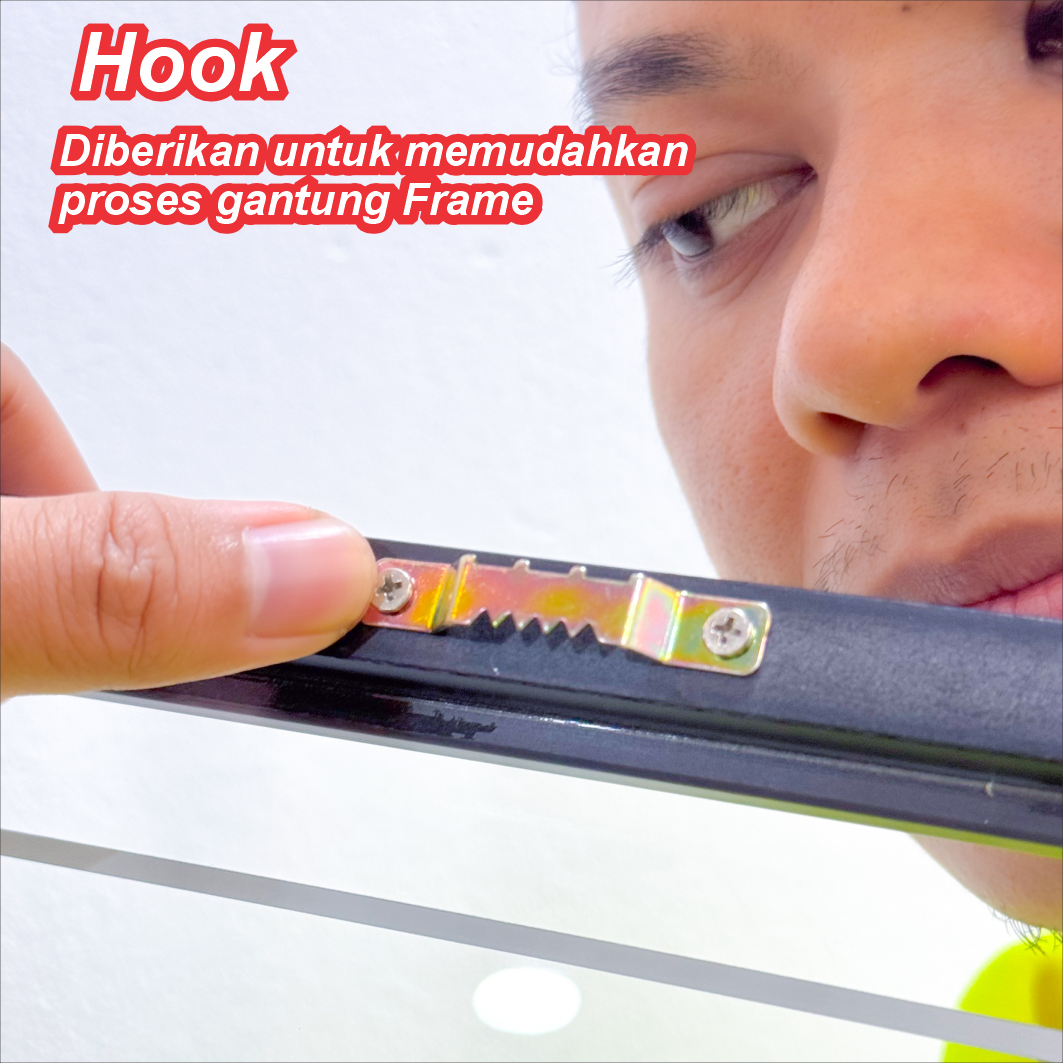 Frame Haza Min Fadhli Rabbi Surah An-Naml 27:40 Mahligai Seni Hiasan Dinding Islamik Transparent Minimalist Decoration