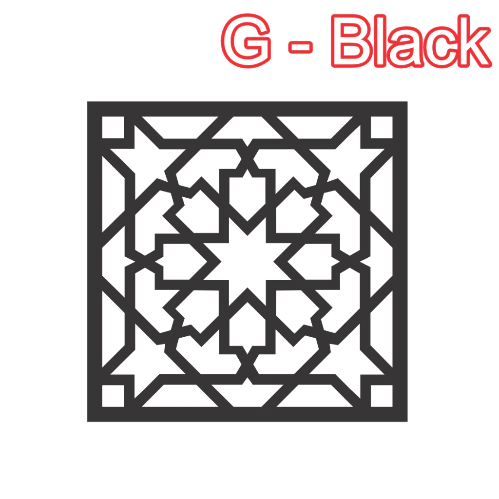 Kerawang Surau Decor 3D Khat Cantum