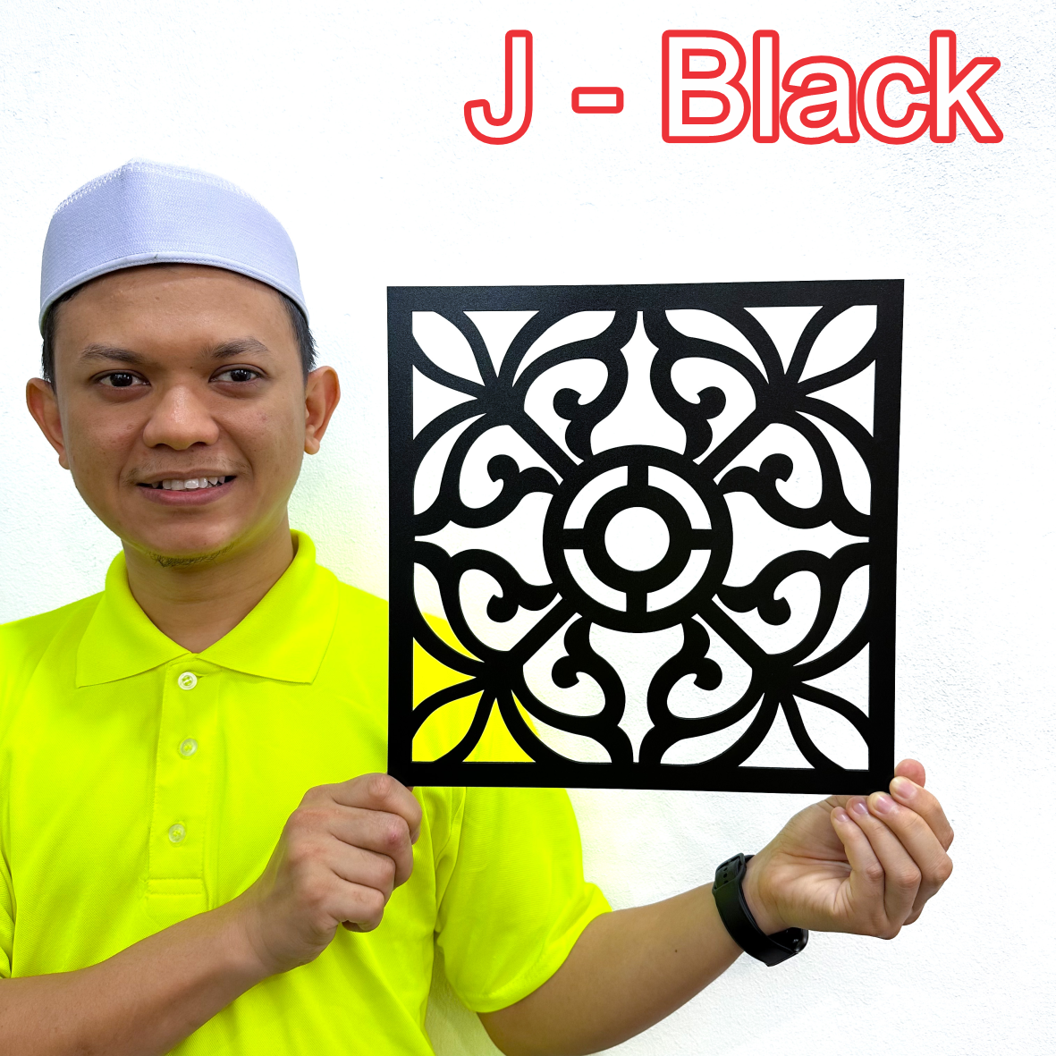 Kerawang Surau Decor 3D Khat Cantum