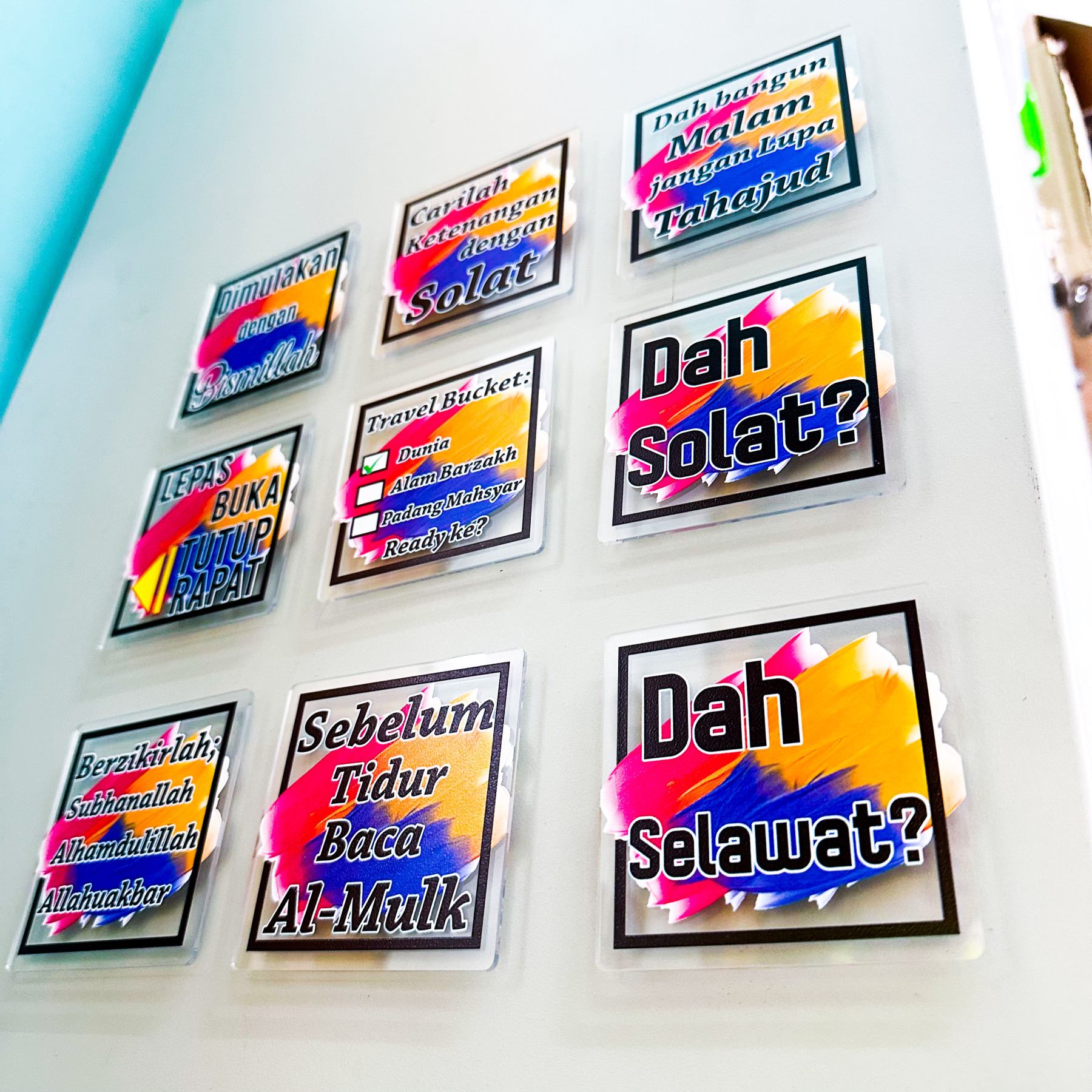 Motivasi Islamik Fridge Magnet Souvenir Gift Semangat