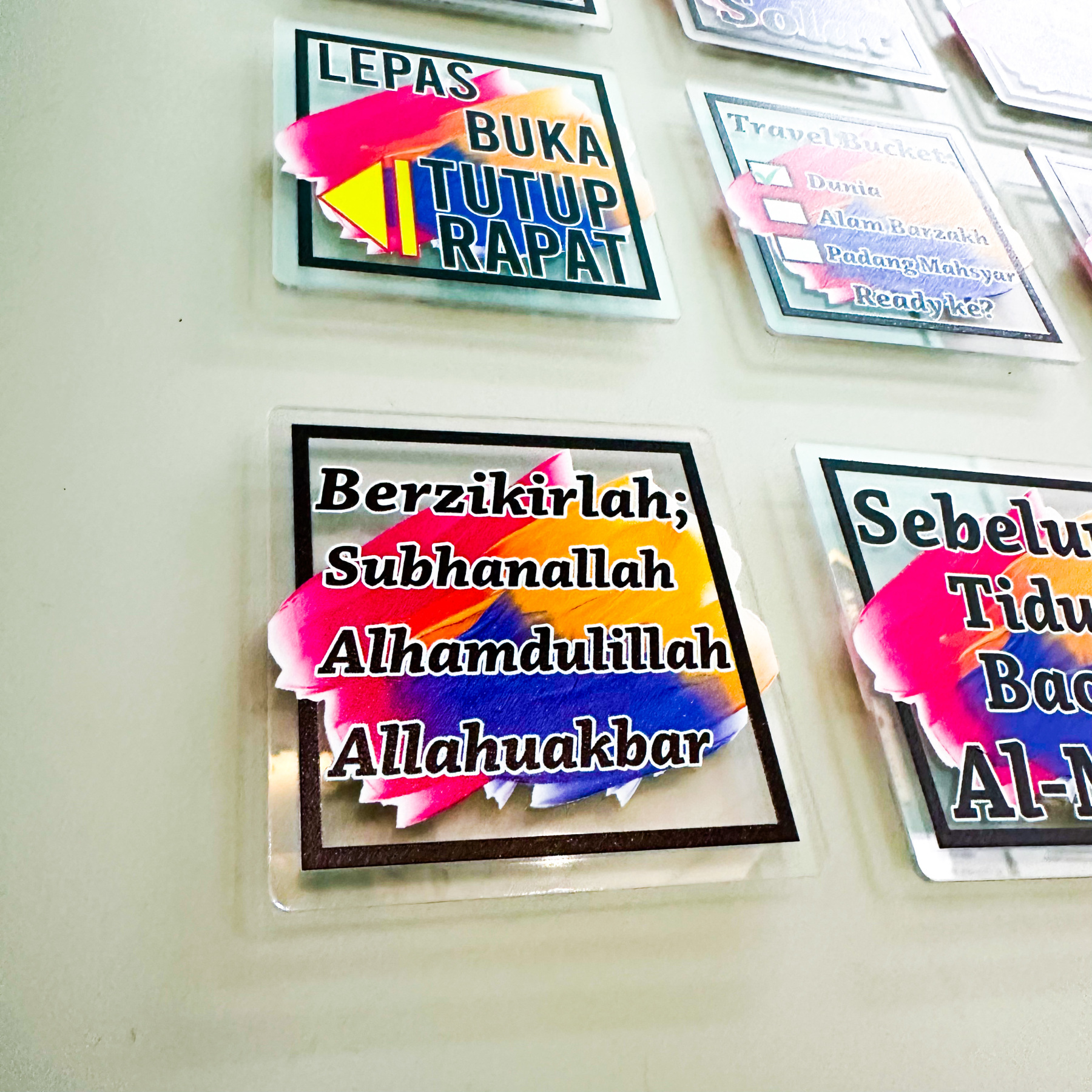 Motivasi Islamik Fridge Magnet Souvenir Gift Semangat