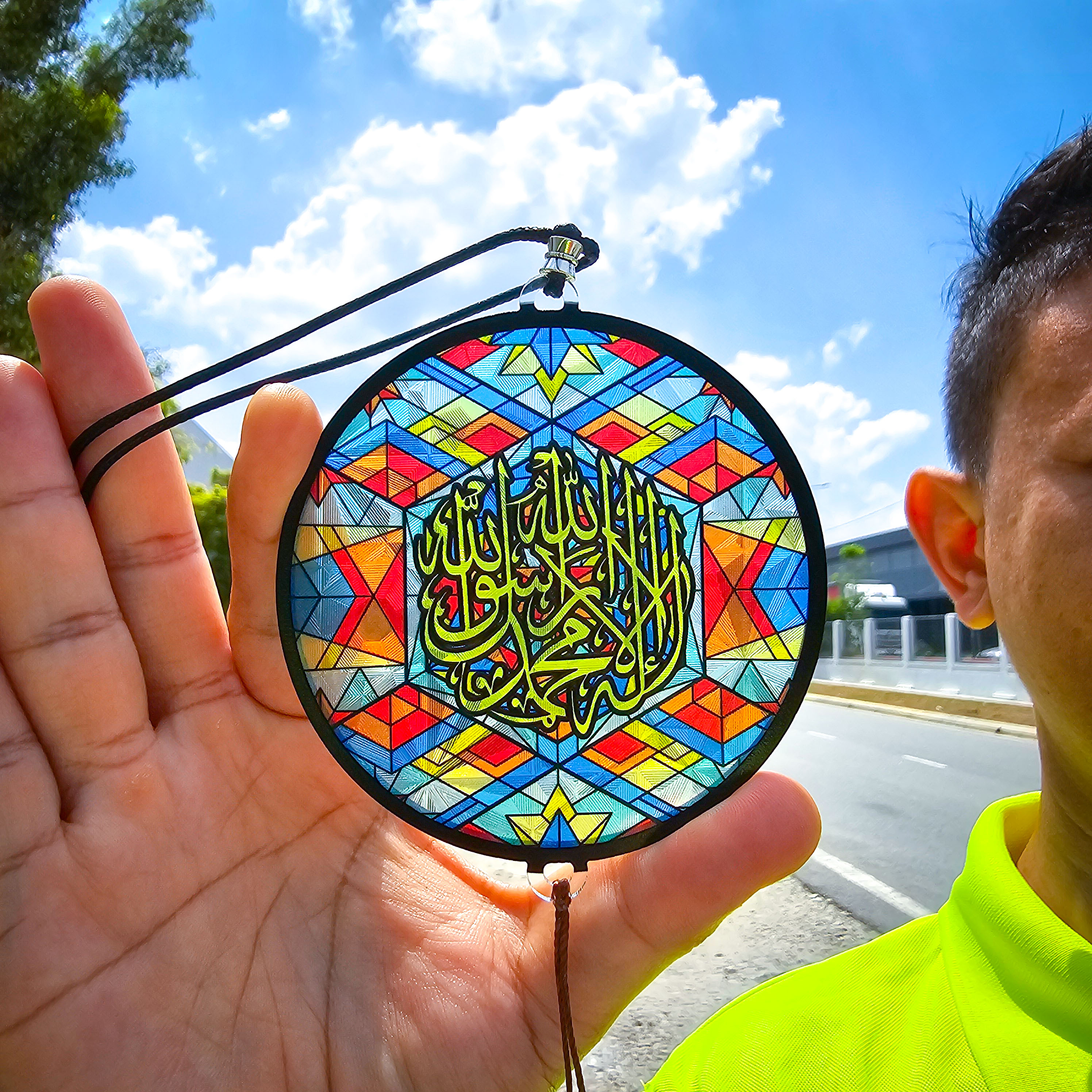 FARSI CAR HANGING 3D Khat Cantum