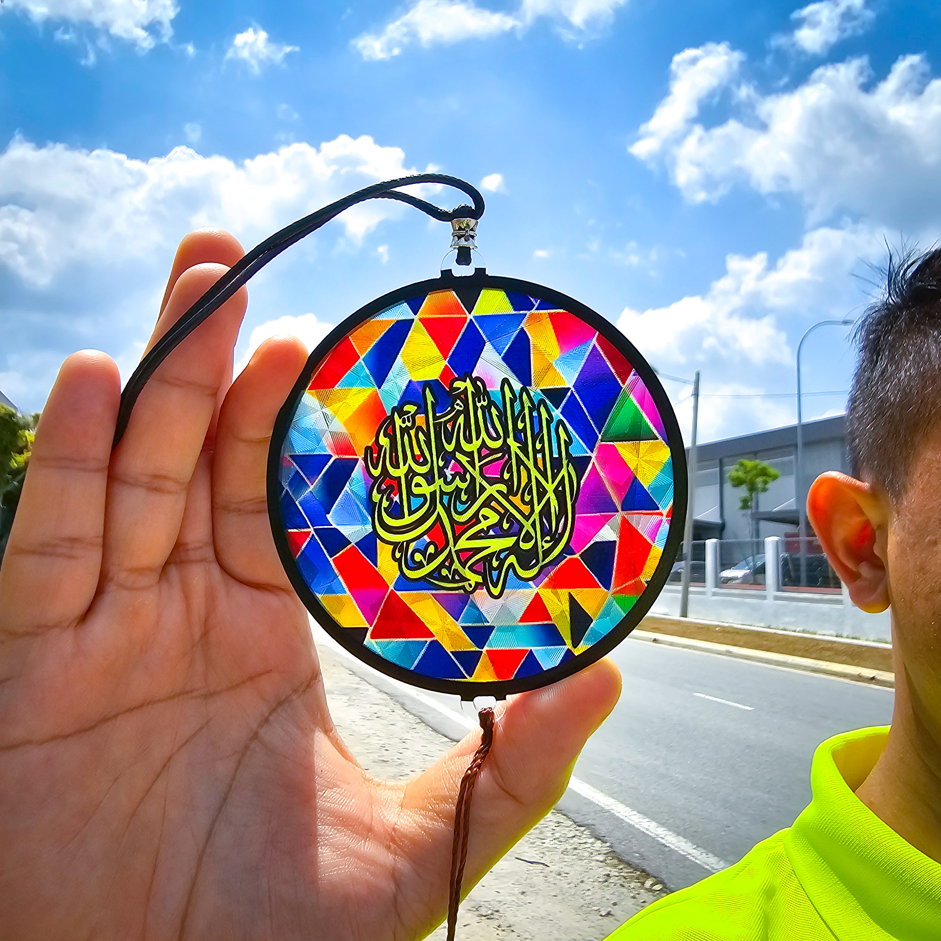 FARSI CAR HANGING 3D Khat Cantum