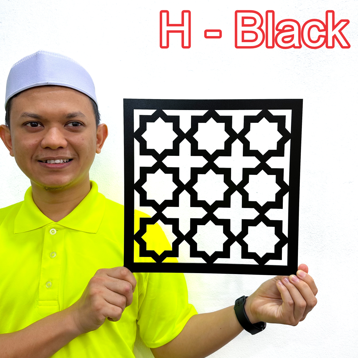 Kerawang Surau Decor 3D Khat Cantum