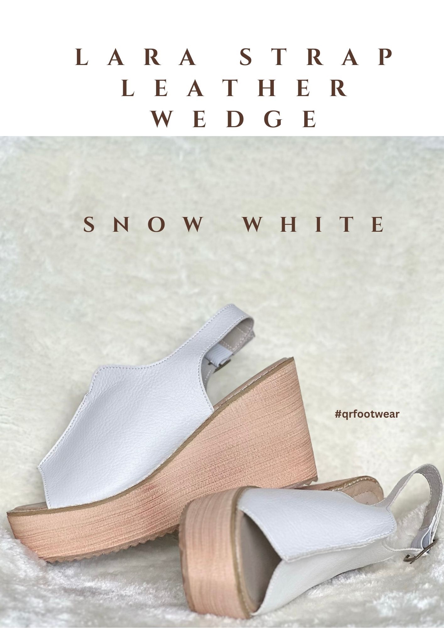 LARA STRAP Leather Wedge