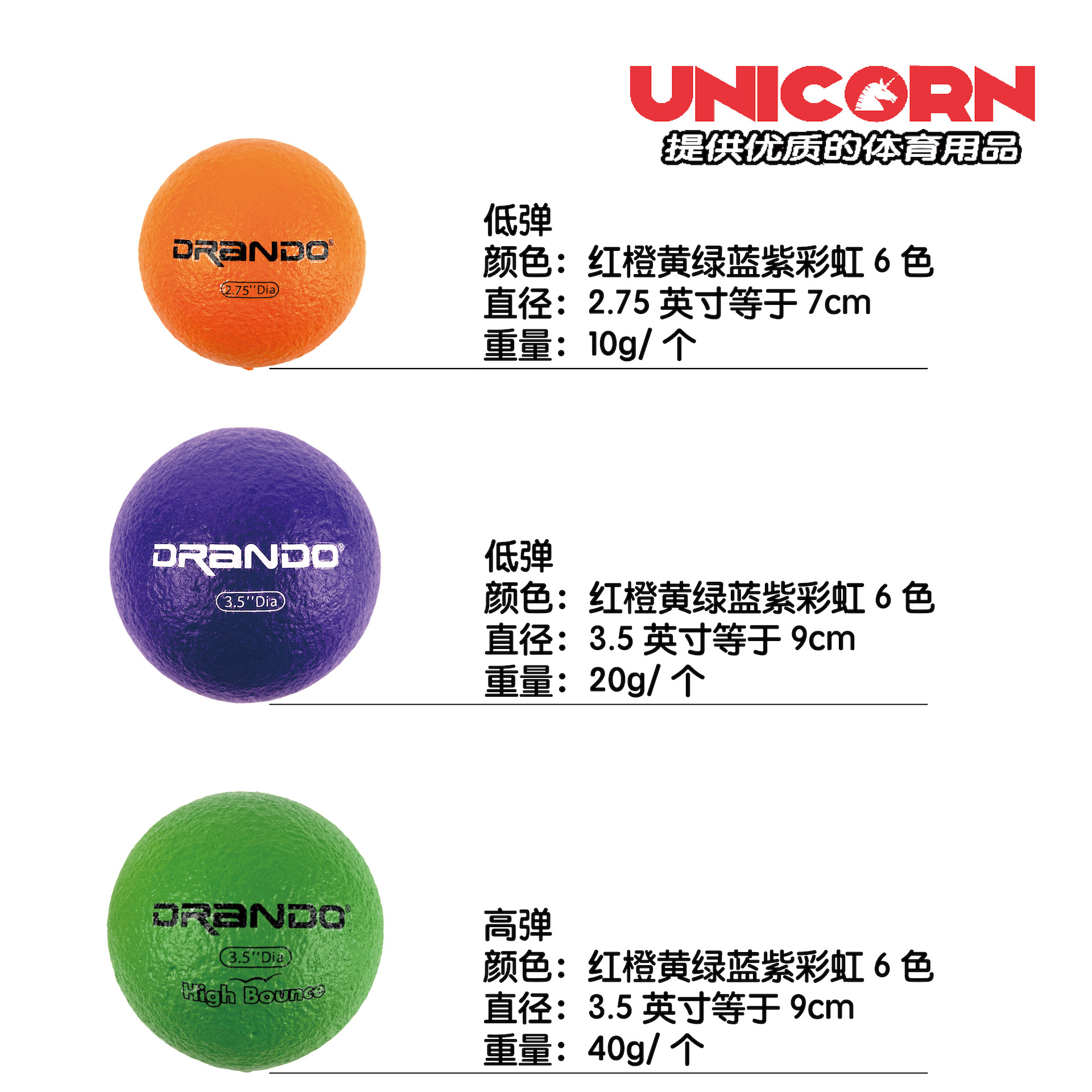 Rainbow Mini Coated-Foam Balls