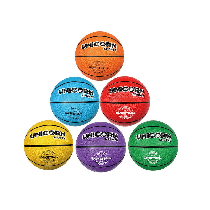 Performer Rainbow Rubber Basketball Set - 4/5/6#