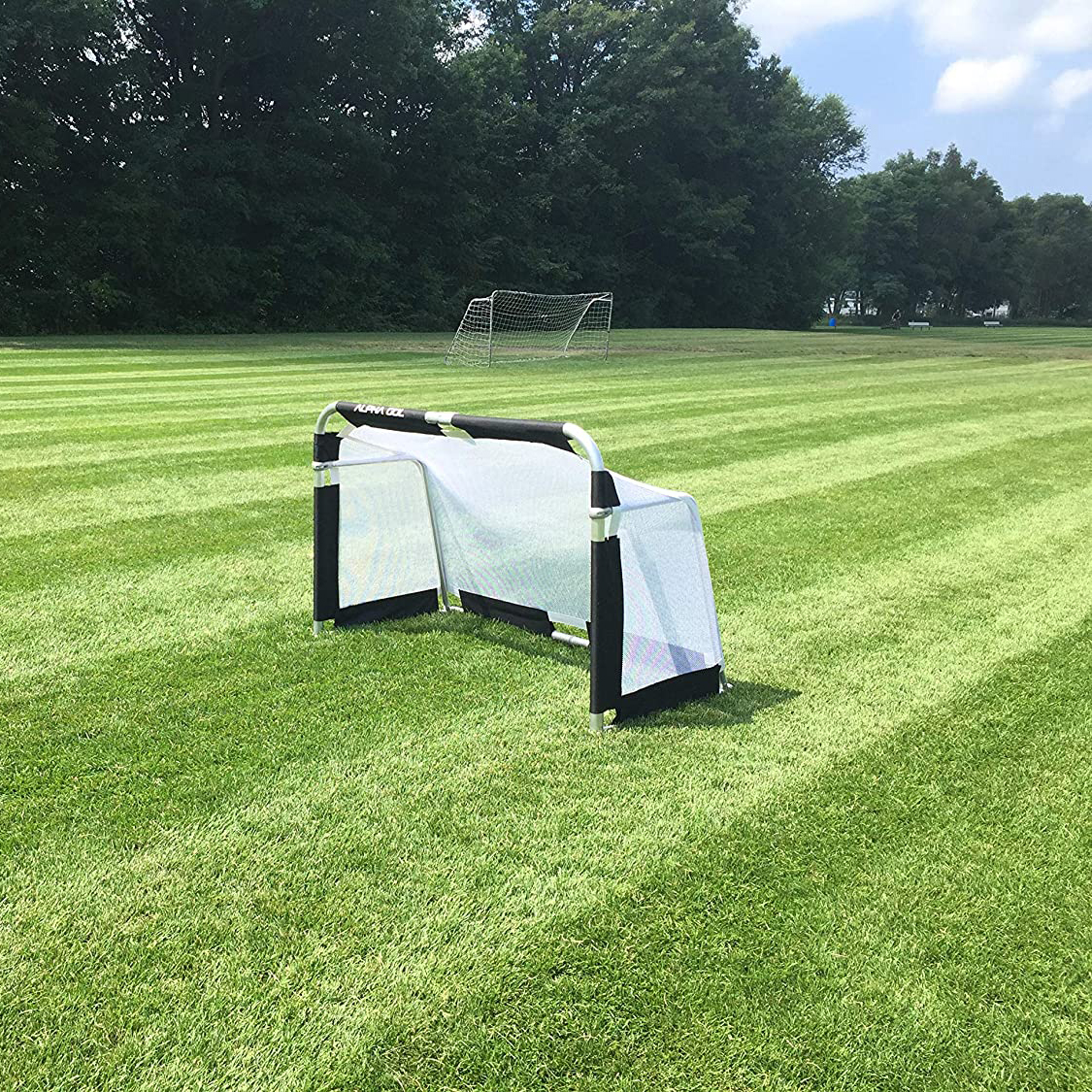 QUICK FOLDING ALUMINUM SOCCER GOALS