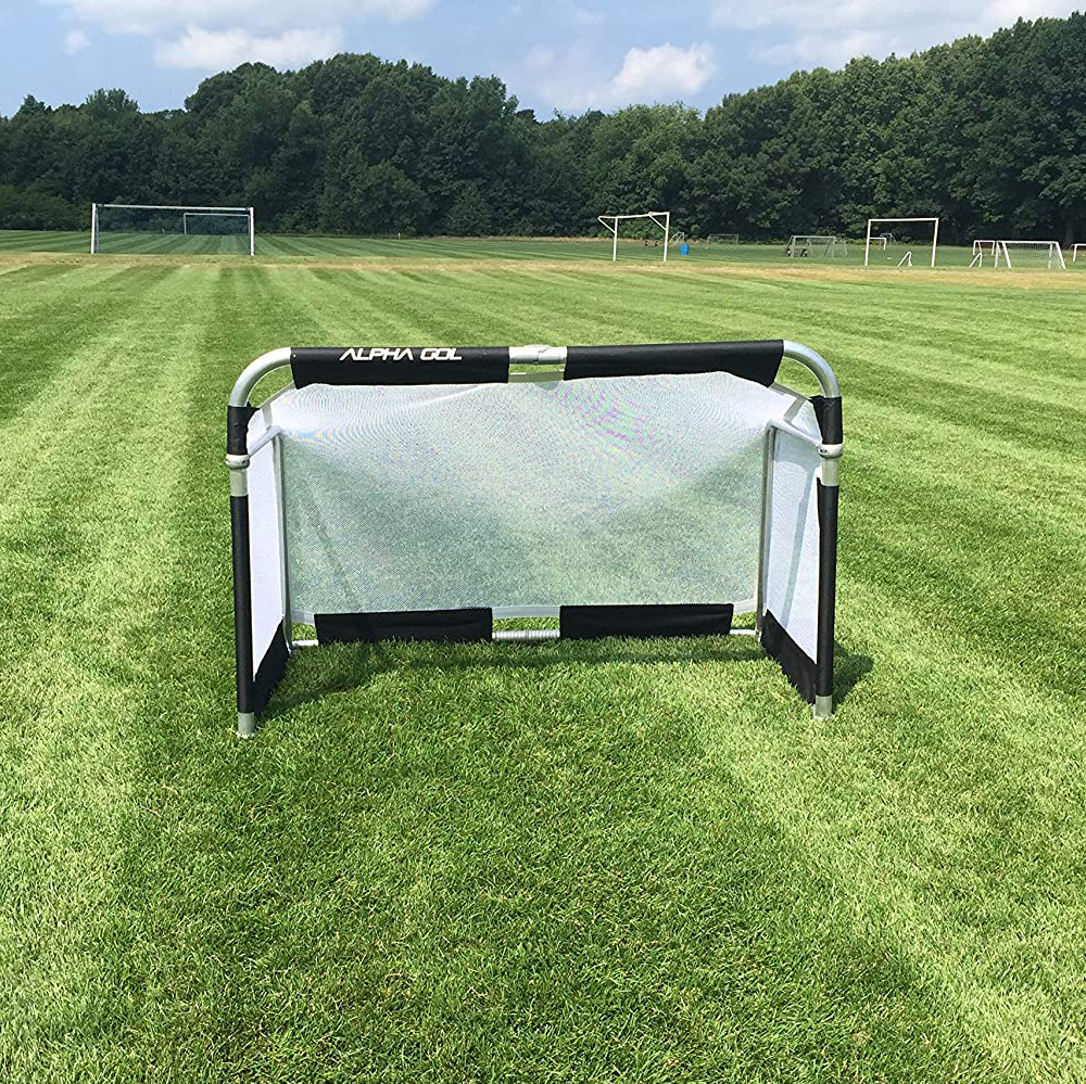 QUICK FOLDING ALUMINUM SOCCER GOALS