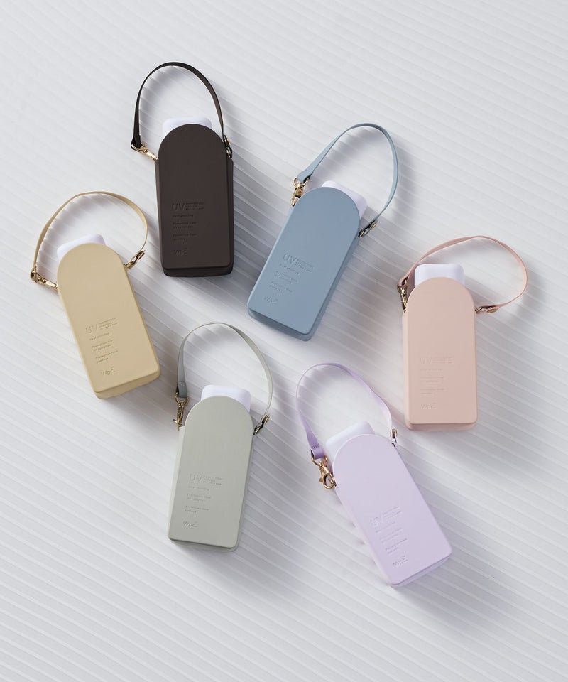 MA｜【POUCH MINI 16cm】UPF50+・100%UV CUT・COOLING Foldable Parasol — Beige (Dia:83cm) (280g)