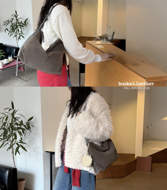 L6 | Relaxed Chic Shoulder Crossbody Bag Large