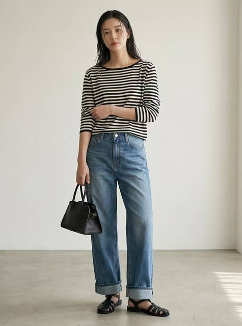 ST1 Series | Striped Long Sleeve Top
