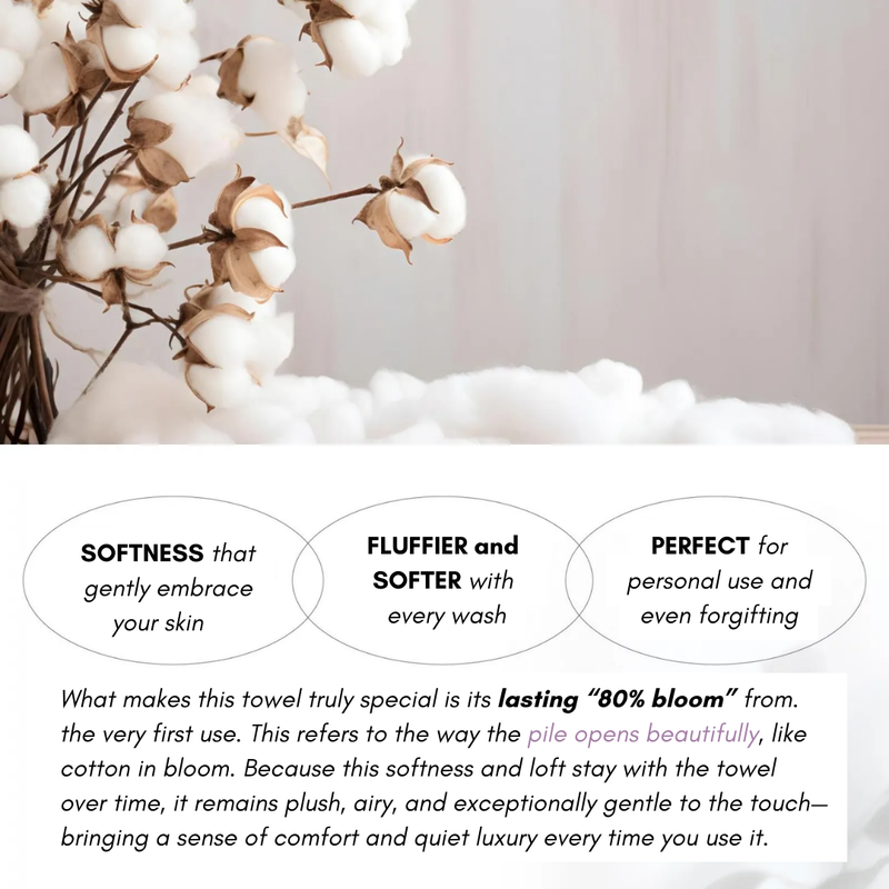 WW1 | Watahana No.1 Imabari Blooming Towel 34x120cm - Ivory