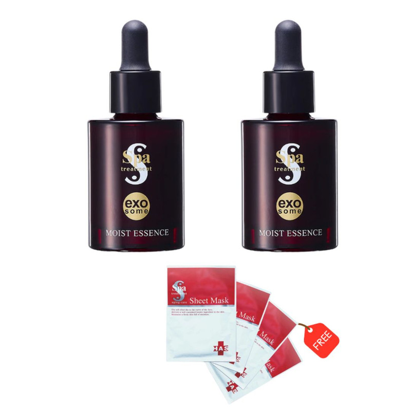 EXO2 | Spa Treatment Exo Moist Essence (2x30ml) [Free:Has Sheet Mask (4 Pieces, Value: $31)]