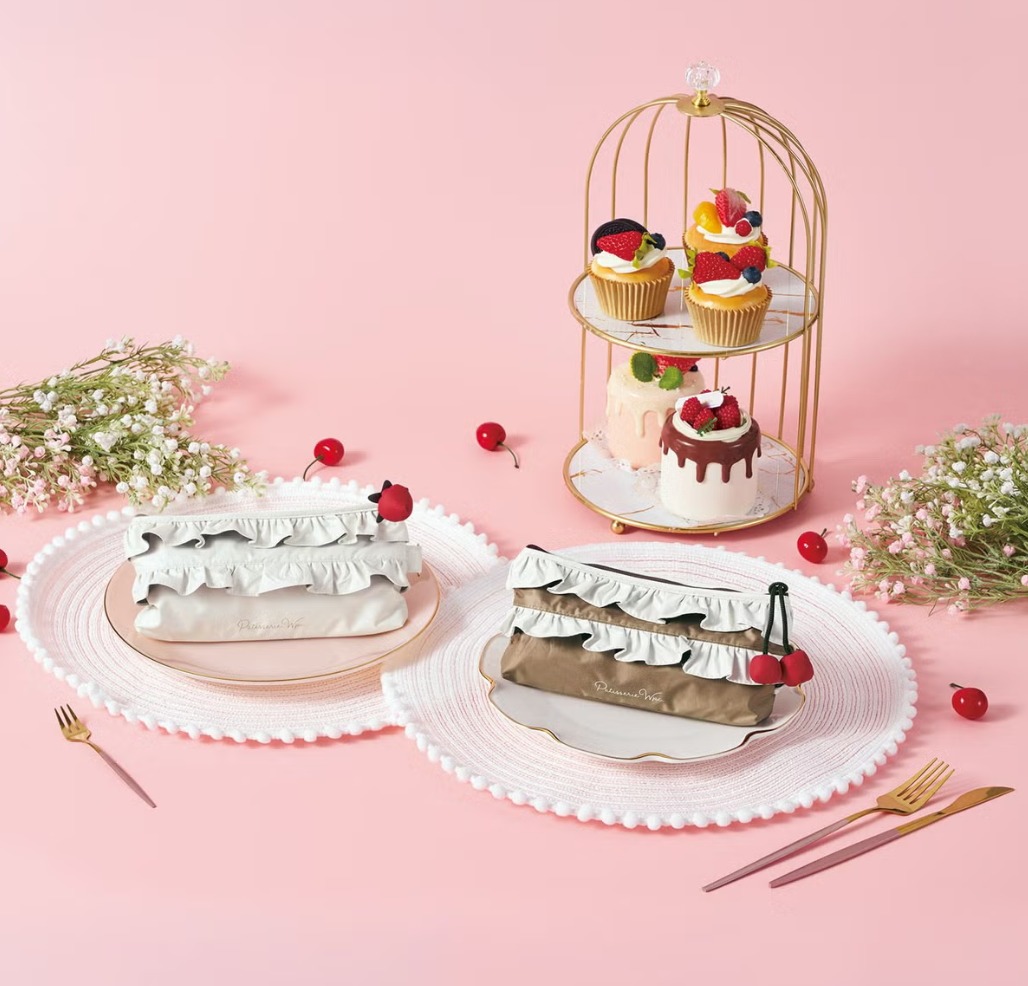 S3｜【CAKE】UPF50+・100%UV CUT・COOLING Foldable Parasol — White (Dia:91cm) (265g)