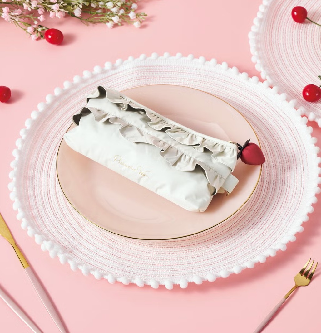 S3｜【CAKE】UPF50+・100%UV CUT・COOLING Foldable Parasol — White (Dia:91cm) (265g)