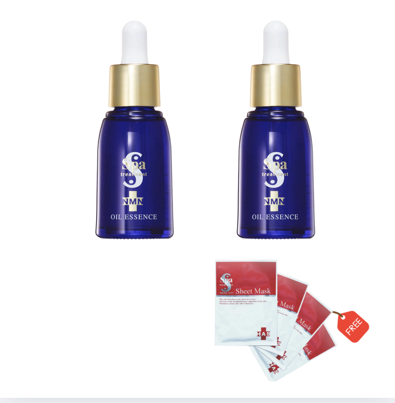 N2 | NMN Oil Essence (2x30ml) [Free:Has Sheet Mask (4 Pieces, Value: $31)]