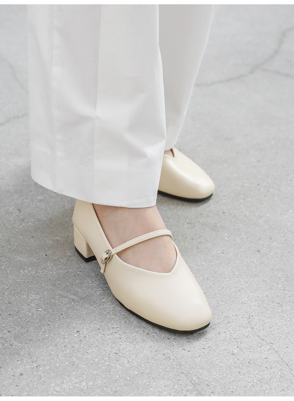 U Series | Maryjane Middle Heels (4cm)