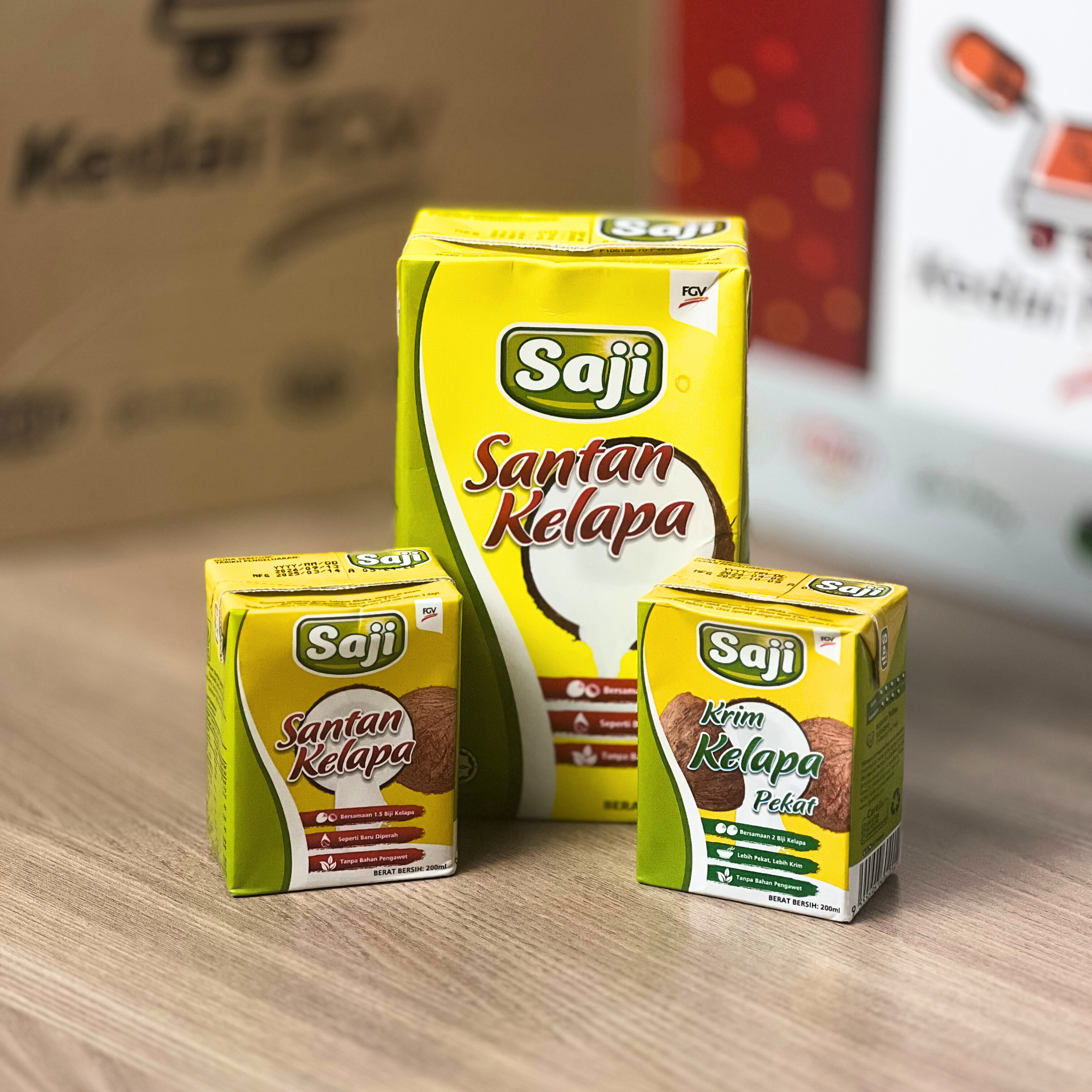 SAJI Santan Kelapa / Krim Kelapa (200ml & 1L)