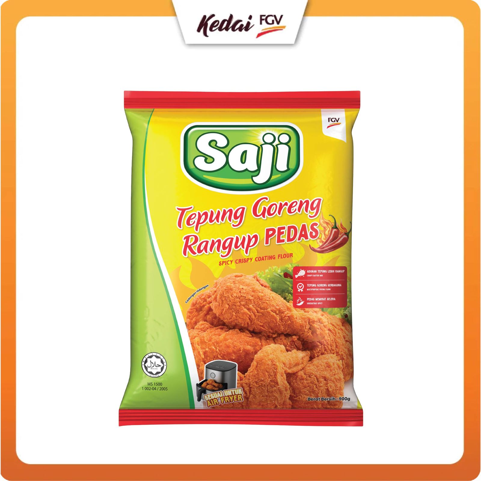 TEPUNG GORENG RANGUP (PEDAS/ ASLI)( 150G / 900G)