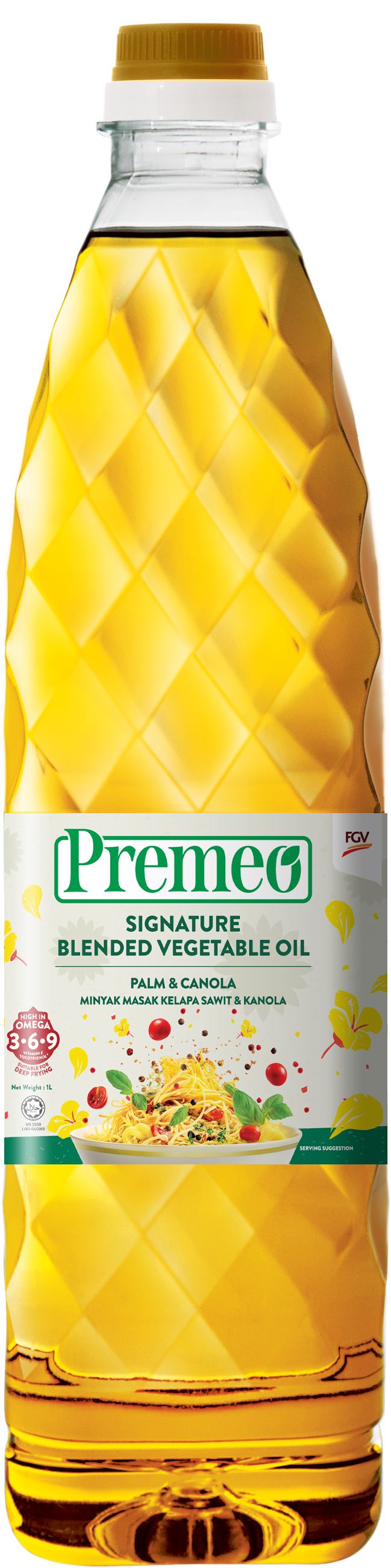 PREMEO Signature Blended Vegetable Oil : Palm Oil + Canola 1L & 3L
