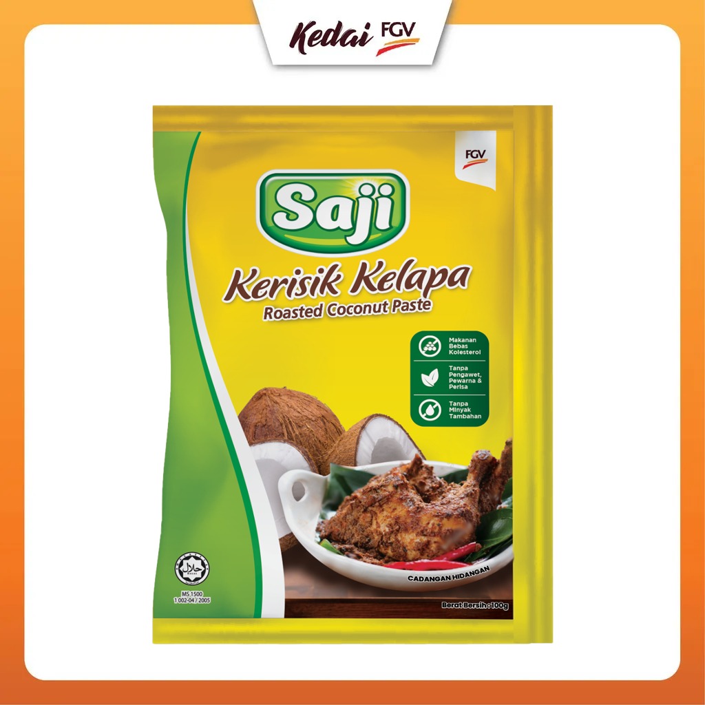SAJI Kerisik Kelapa! -Roasted Coconut Paste (100g )