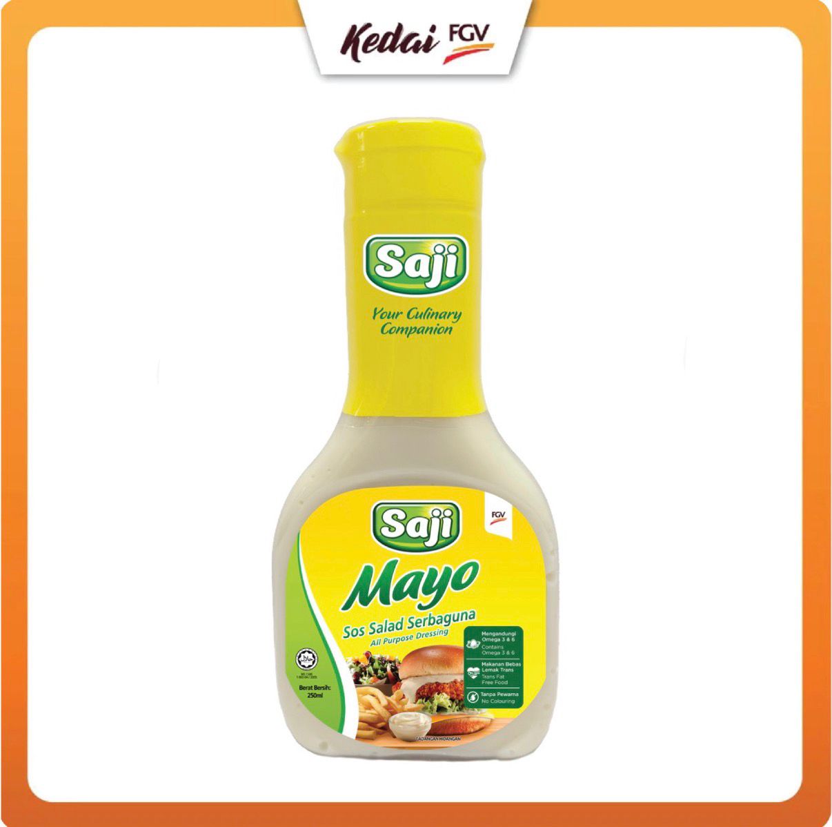 SAJI Mayo & SAJI Chili Mayo (250ml Squeeze Bottle)