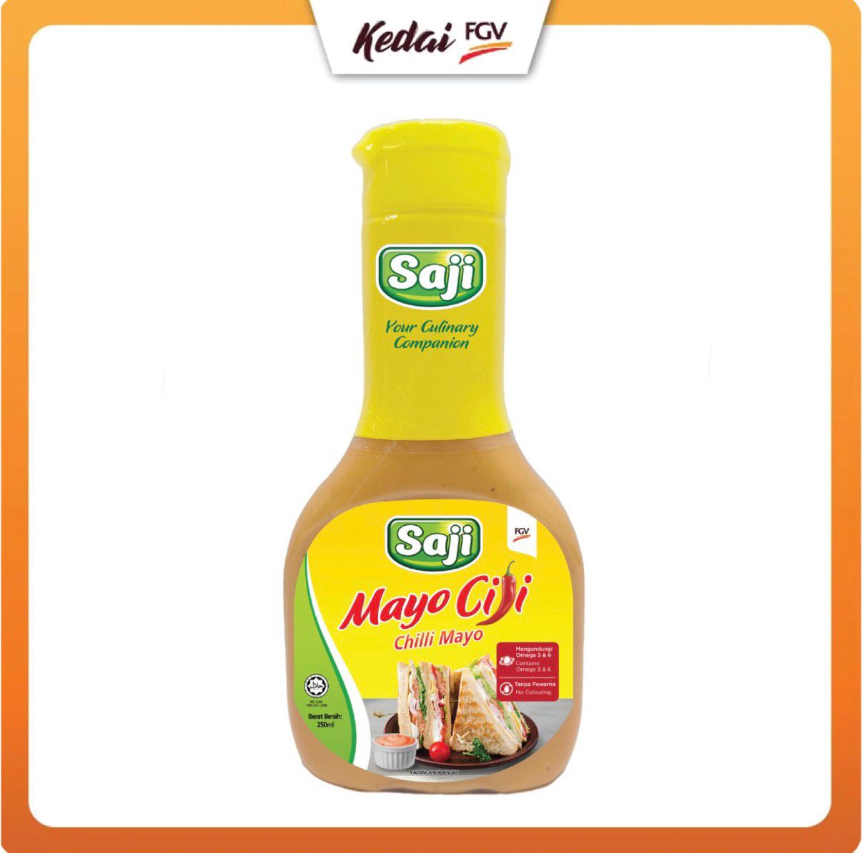 SAJI Mayo & SAJI Chili Mayo (250ml Squeeze Bottle)