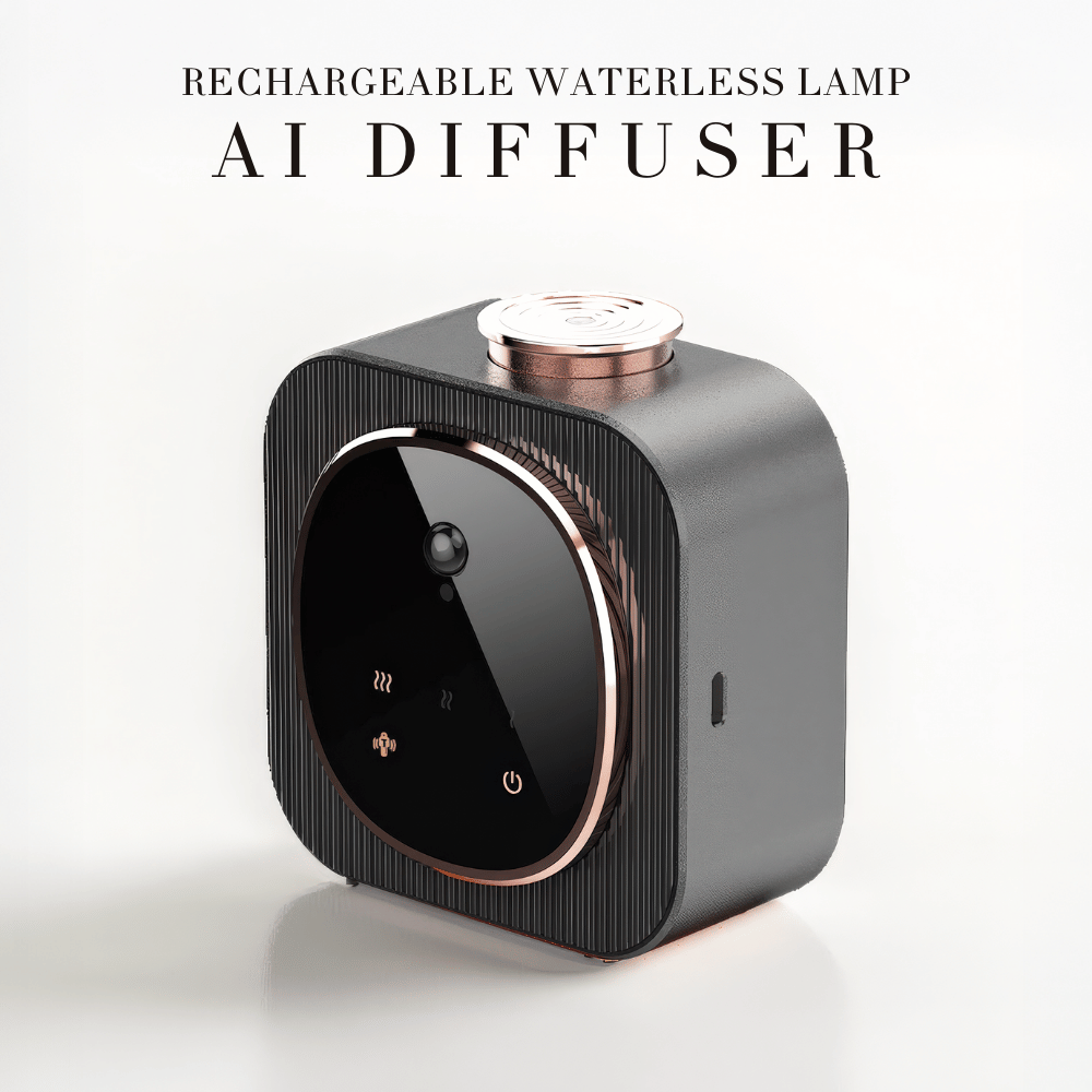 Omessence Smart AI Night Lamp Aroma Diffuser (Black)
