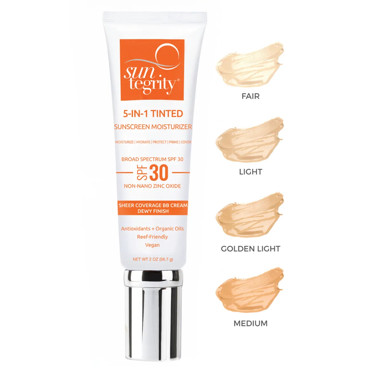 Suntegrity 5-IN-1 Tinted Sunscreen Moisturiser - Broad Spectrum SPF 30 (Fair) 57g