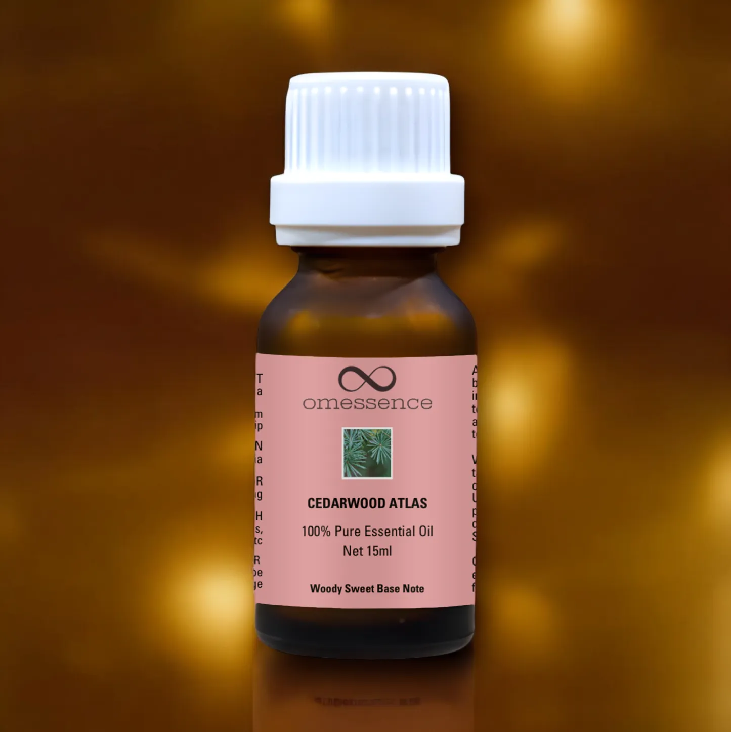 Omessence Cedarwood Oil Atlas Pure Essential Oil 15ml