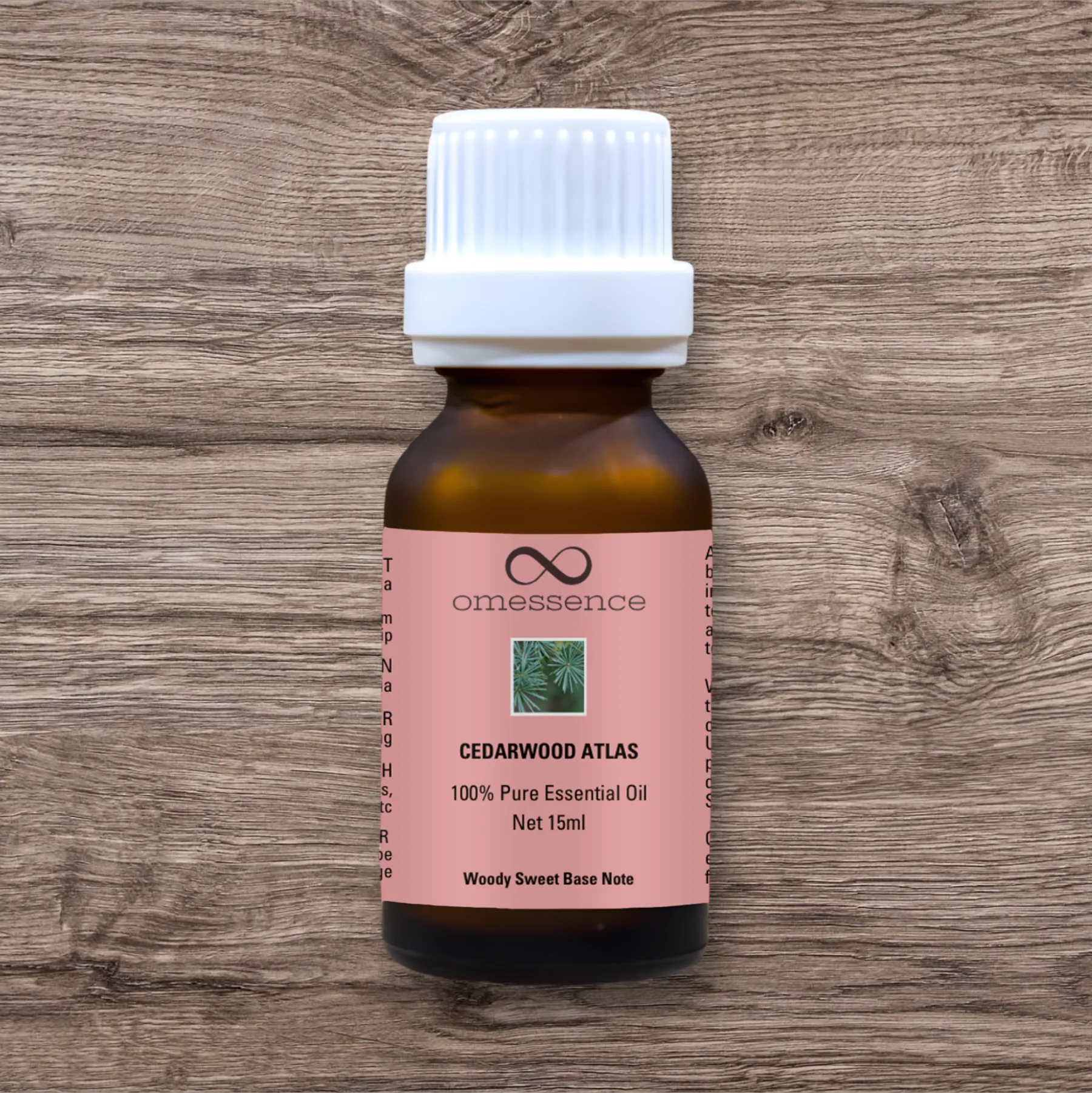 Omessence Cedarwood Oil Atlas Pure Essential Oil 15ml