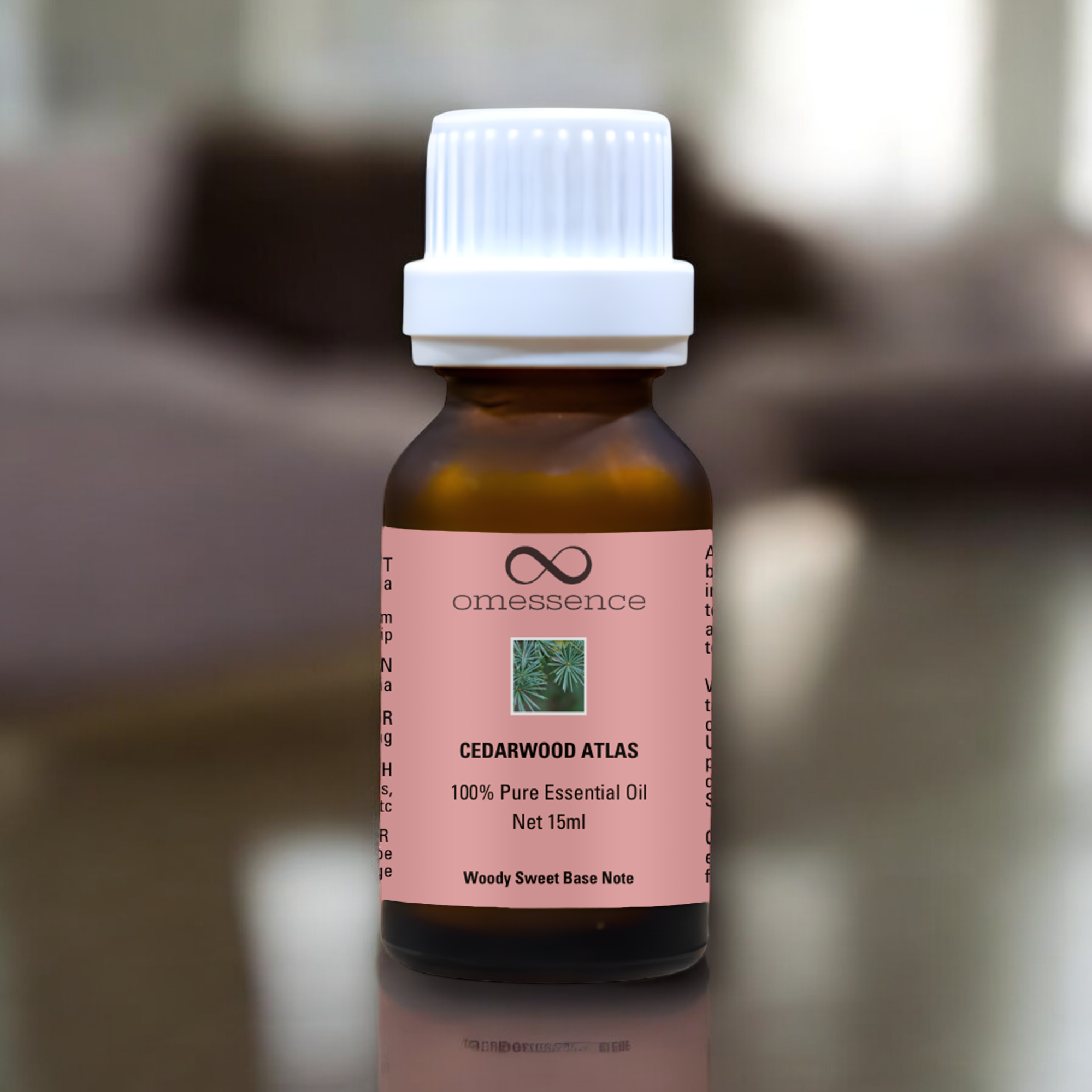 Omessence Cedarwood Oil Atlas Pure Essential Oil 15ml