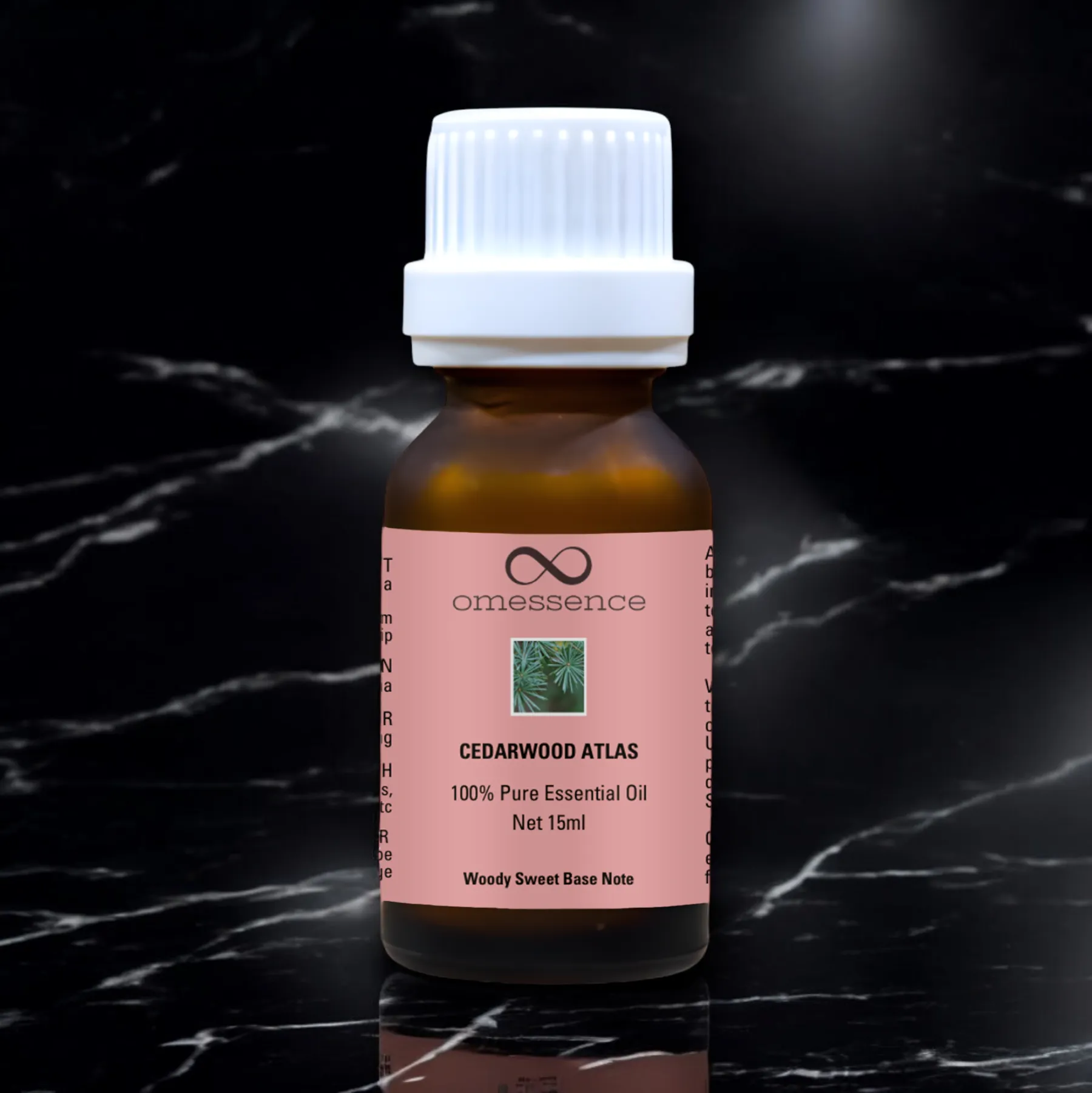 Omessence Cedarwood Oil Atlas Pure Essential Oil 15ml