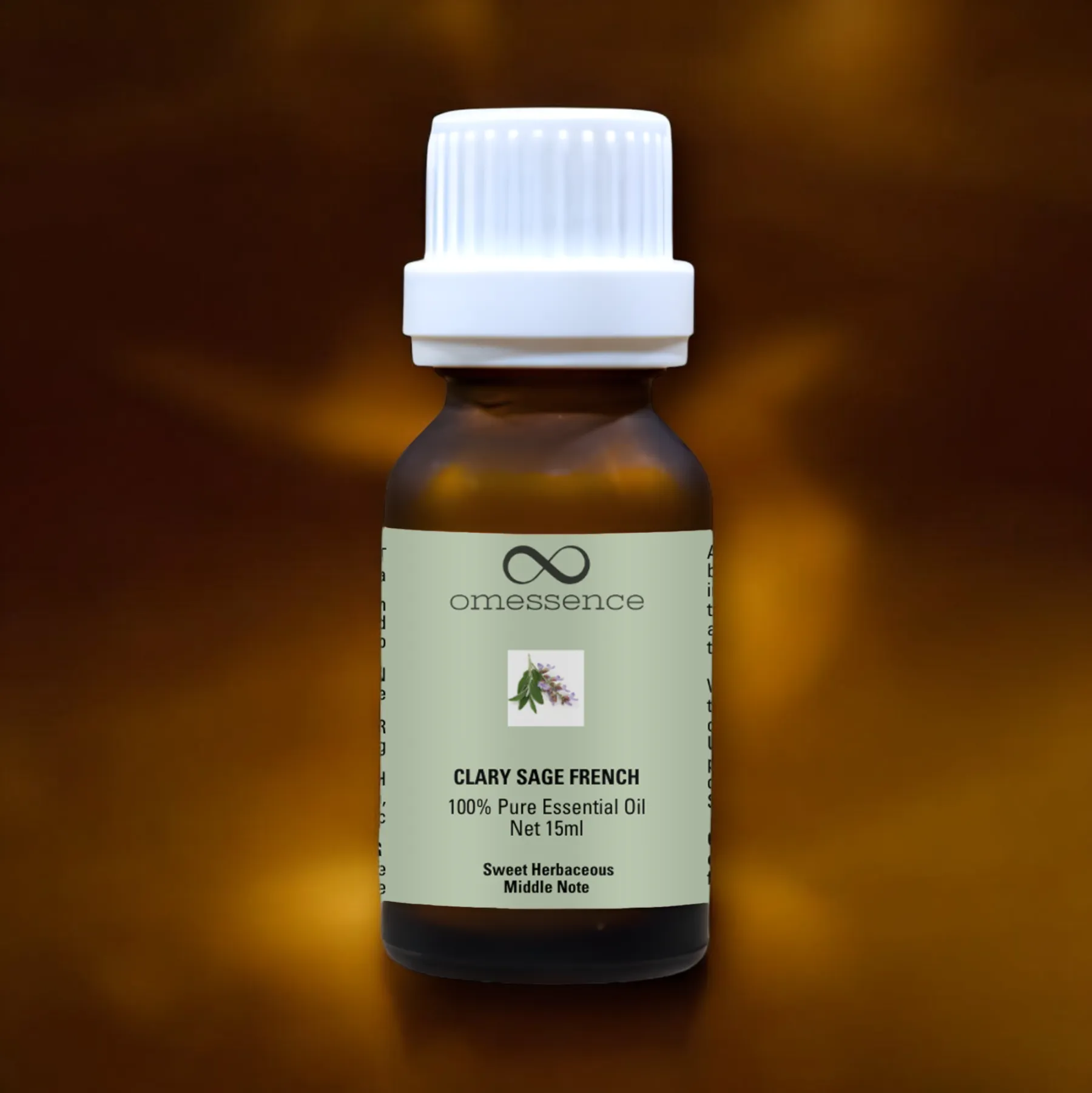 Omessence Clary Sage French Pure Essential Oil 15ml