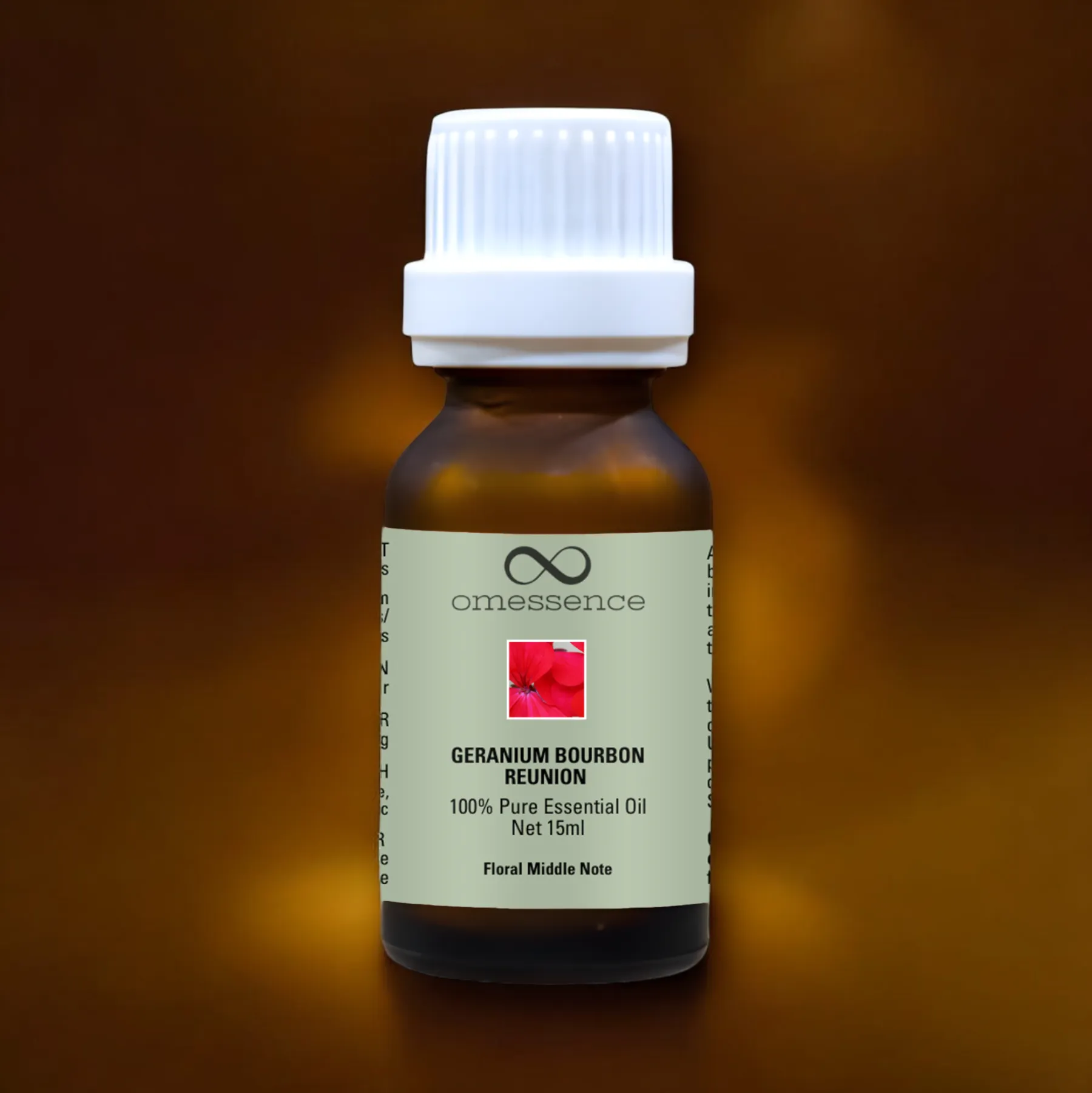 Omessence Geranium Bourbon Reunion Pure Essential Oil 15ml