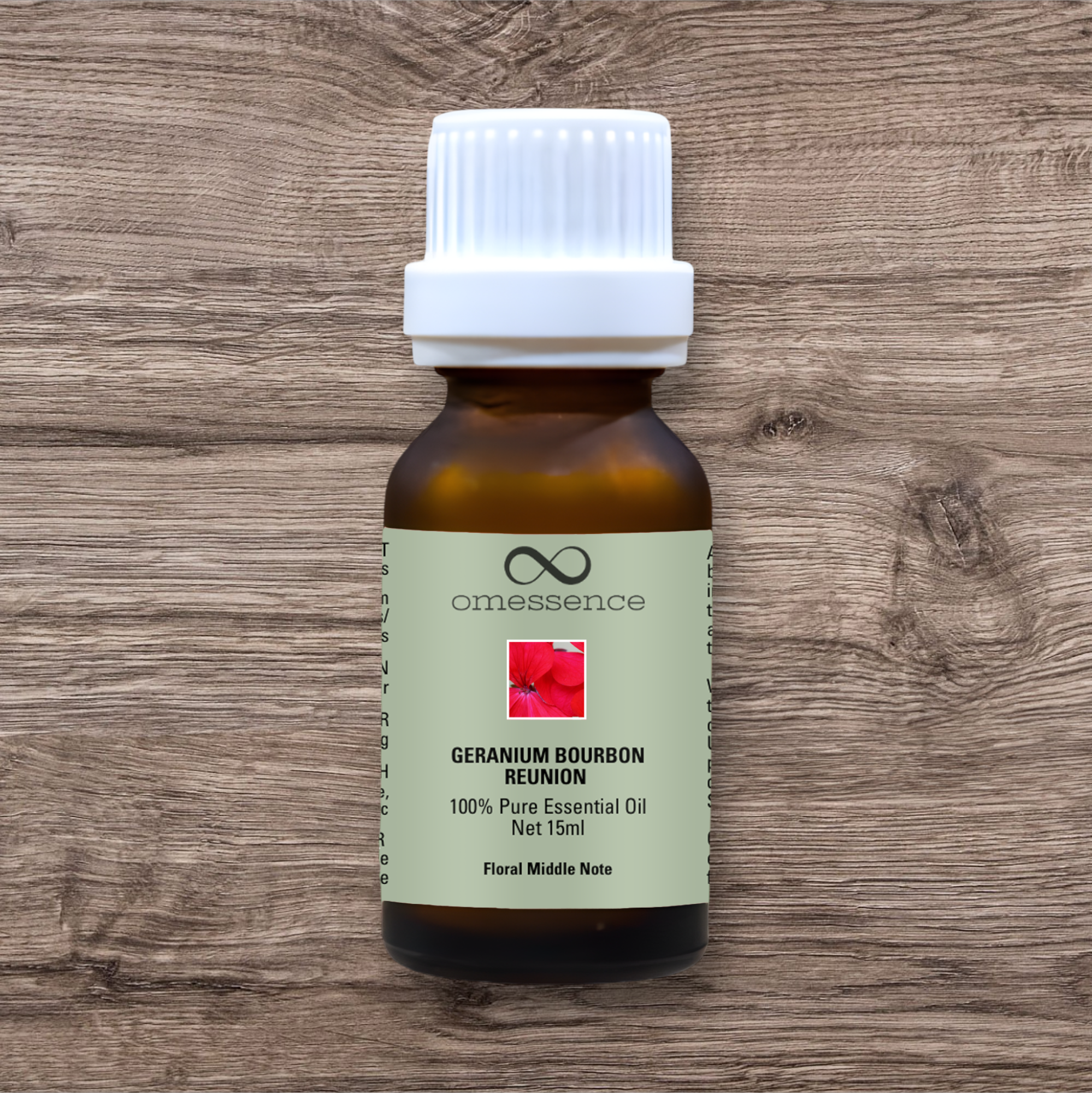 Omessence Geranium Bourbon Reunion Pure Essential Oil 15ml