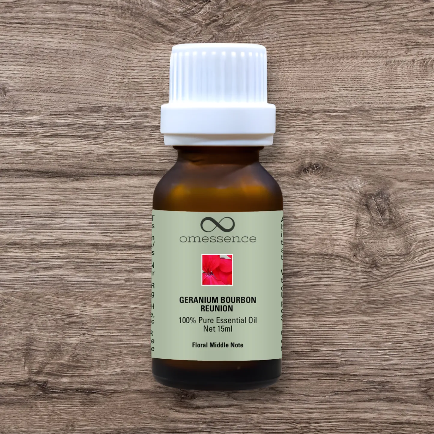 Omessence Geranium Bourbon Reunion Pure Essential Oil 15ml