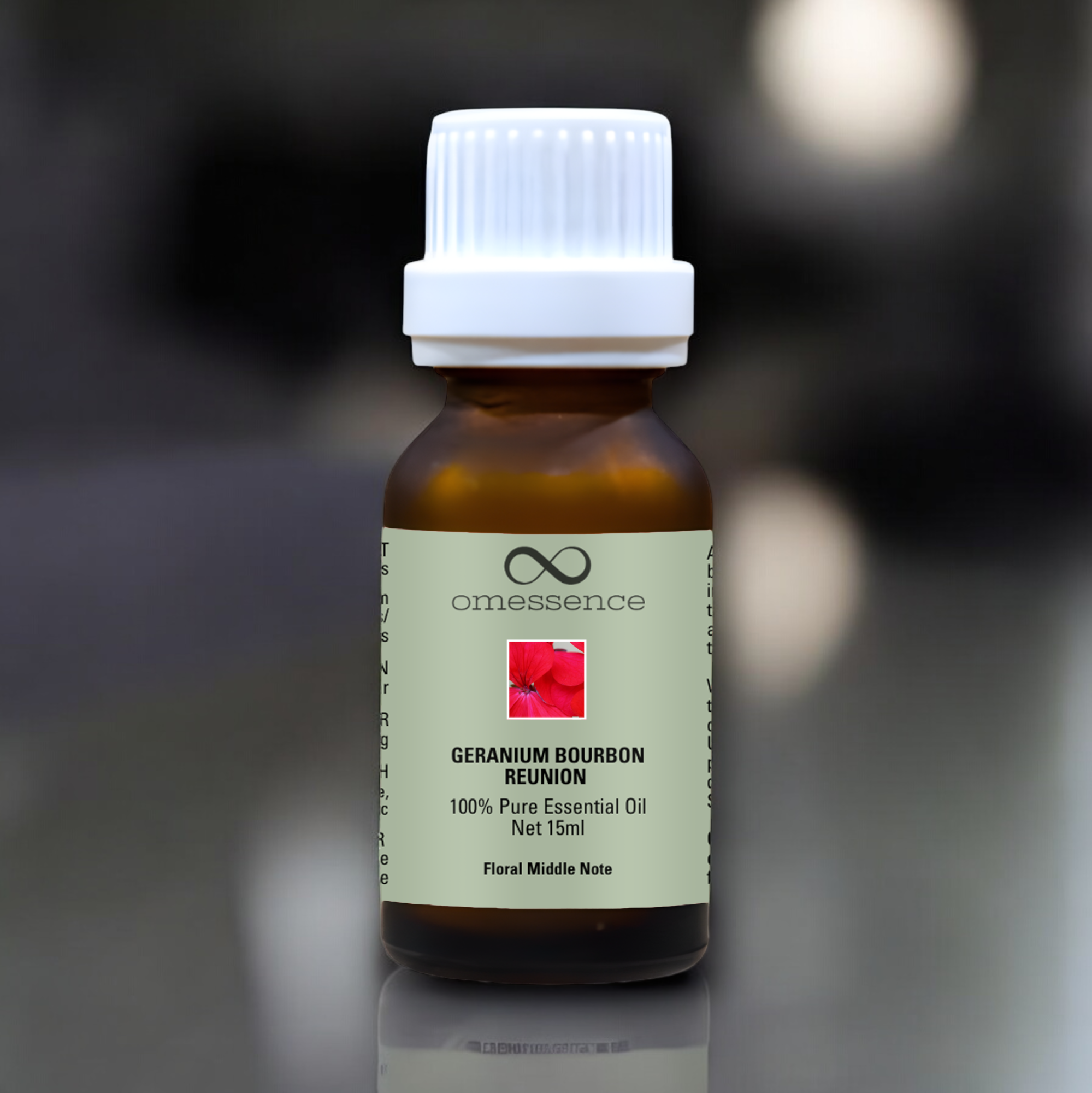 Omessence Geranium Bourbon Reunion Pure Essential Oil 15ml