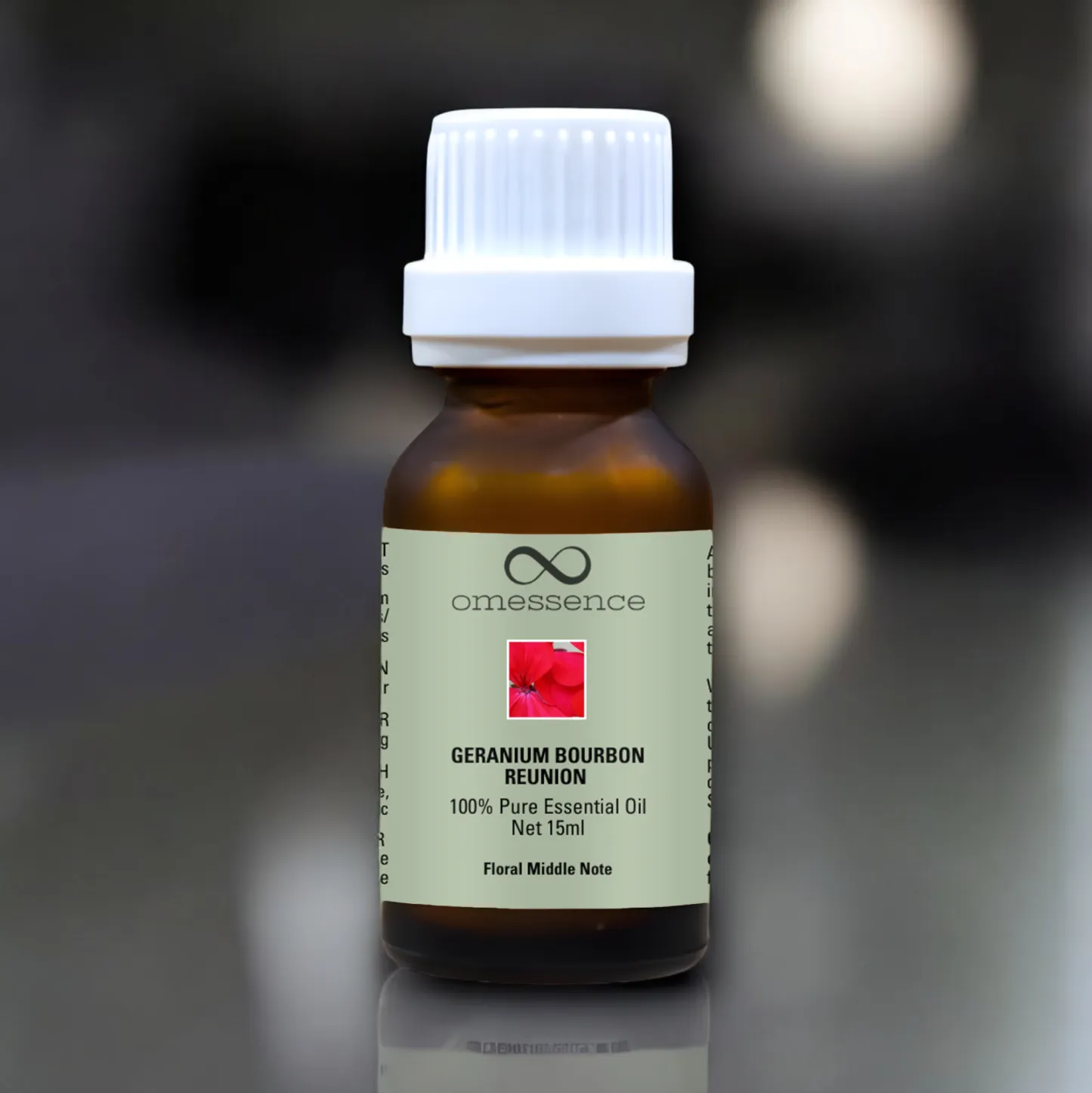 Omessence Geranium Bourbon Reunion Pure Essential Oil 15ml