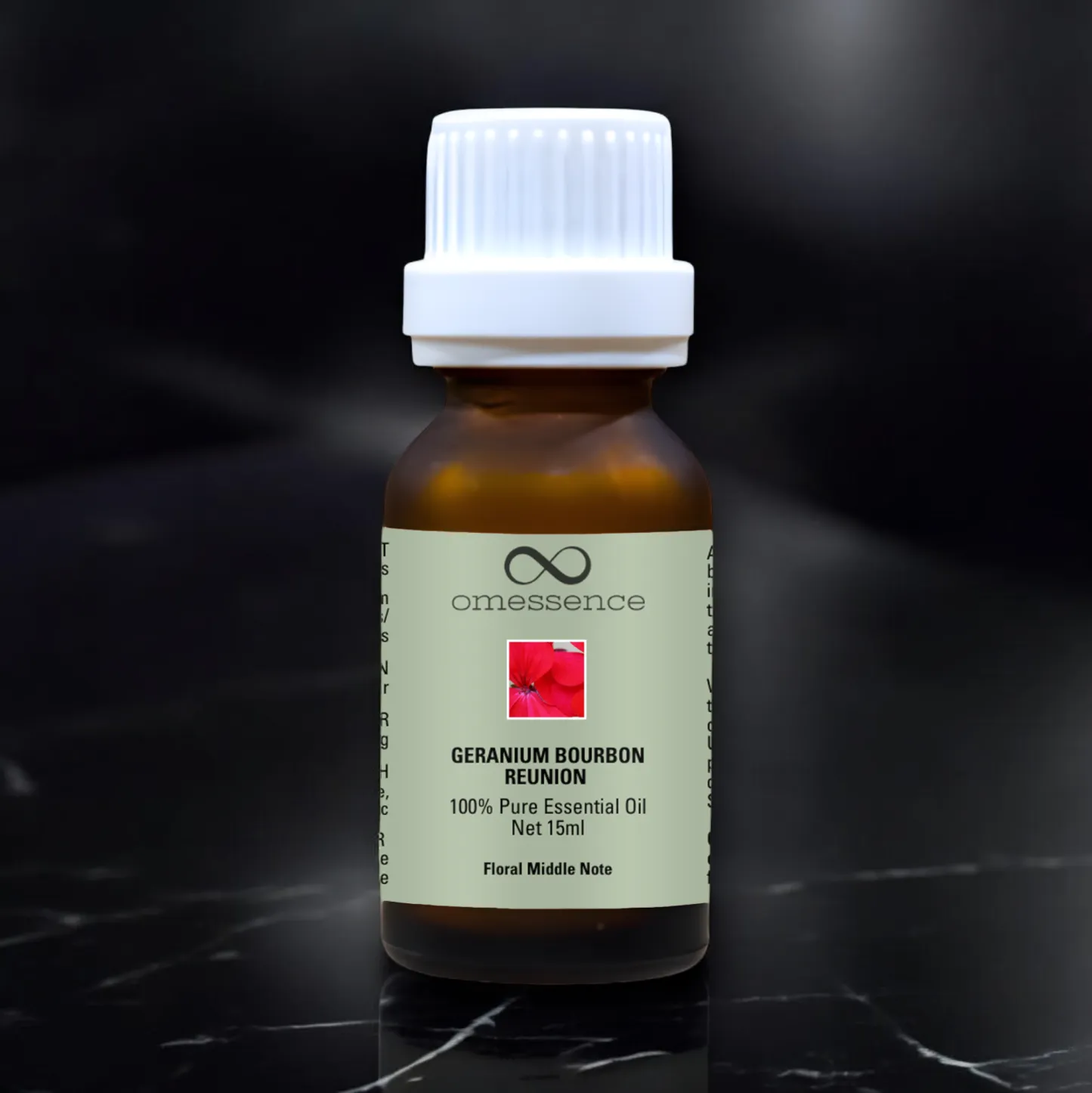 Omessence Geranium Bourbon Reunion Pure Essential Oil 15ml