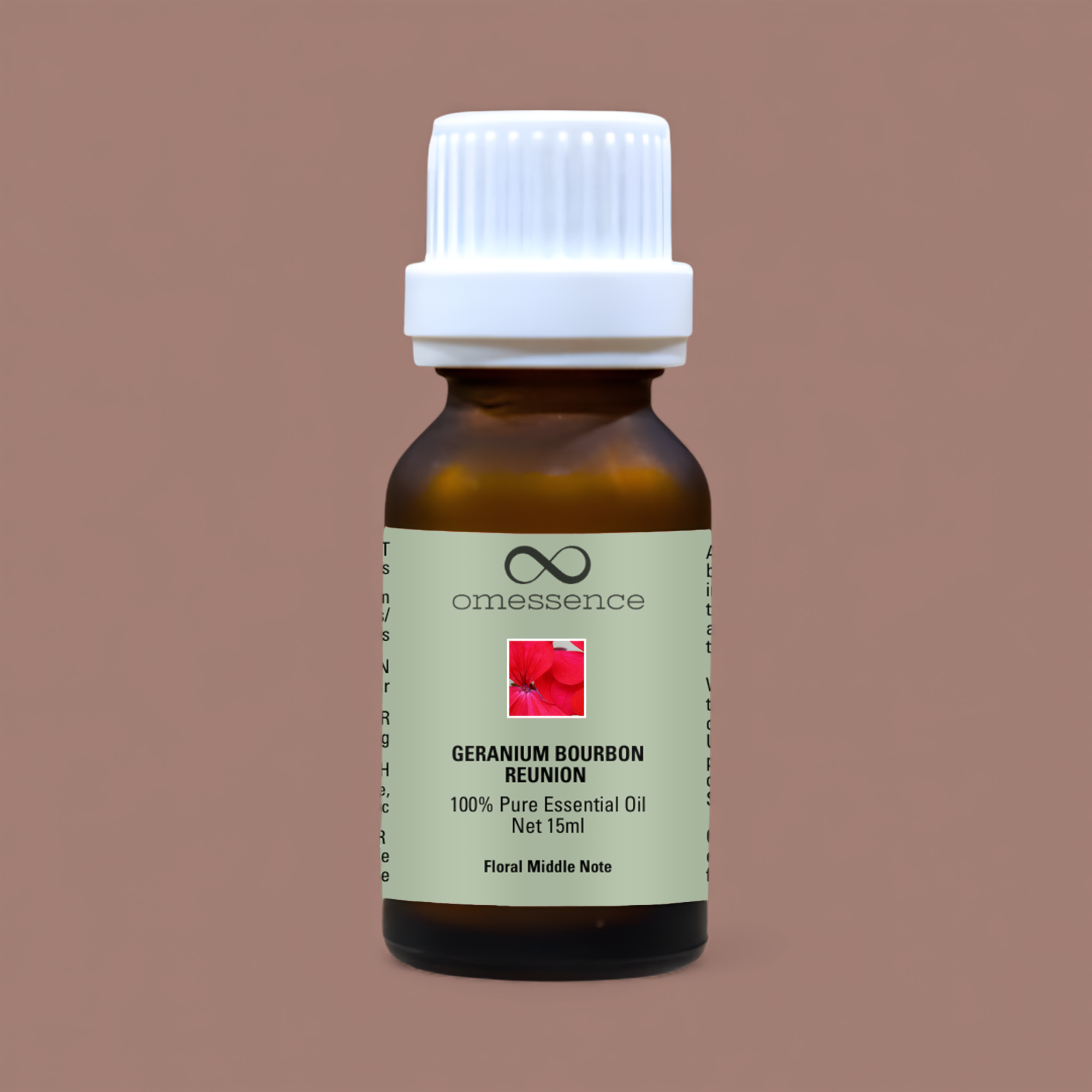 Omessence Geranium Bourbon Reunion Pure Essential Oil 15ml