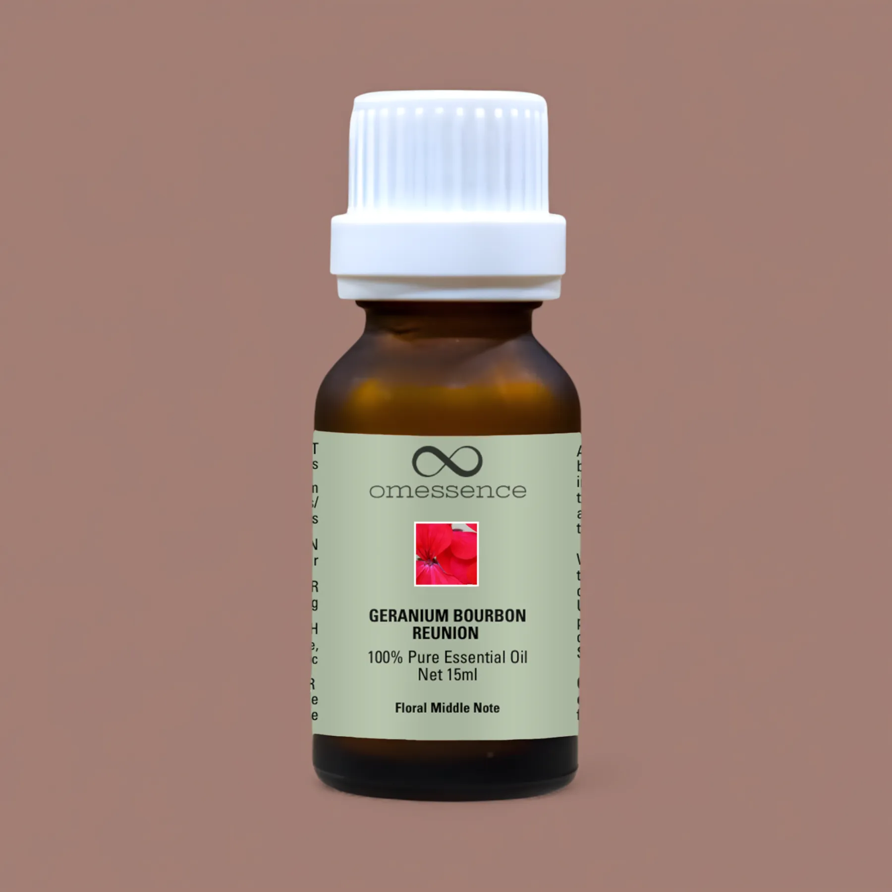 Omessence Geranium Bourbon Reunion Pure Essential Oil 15ml