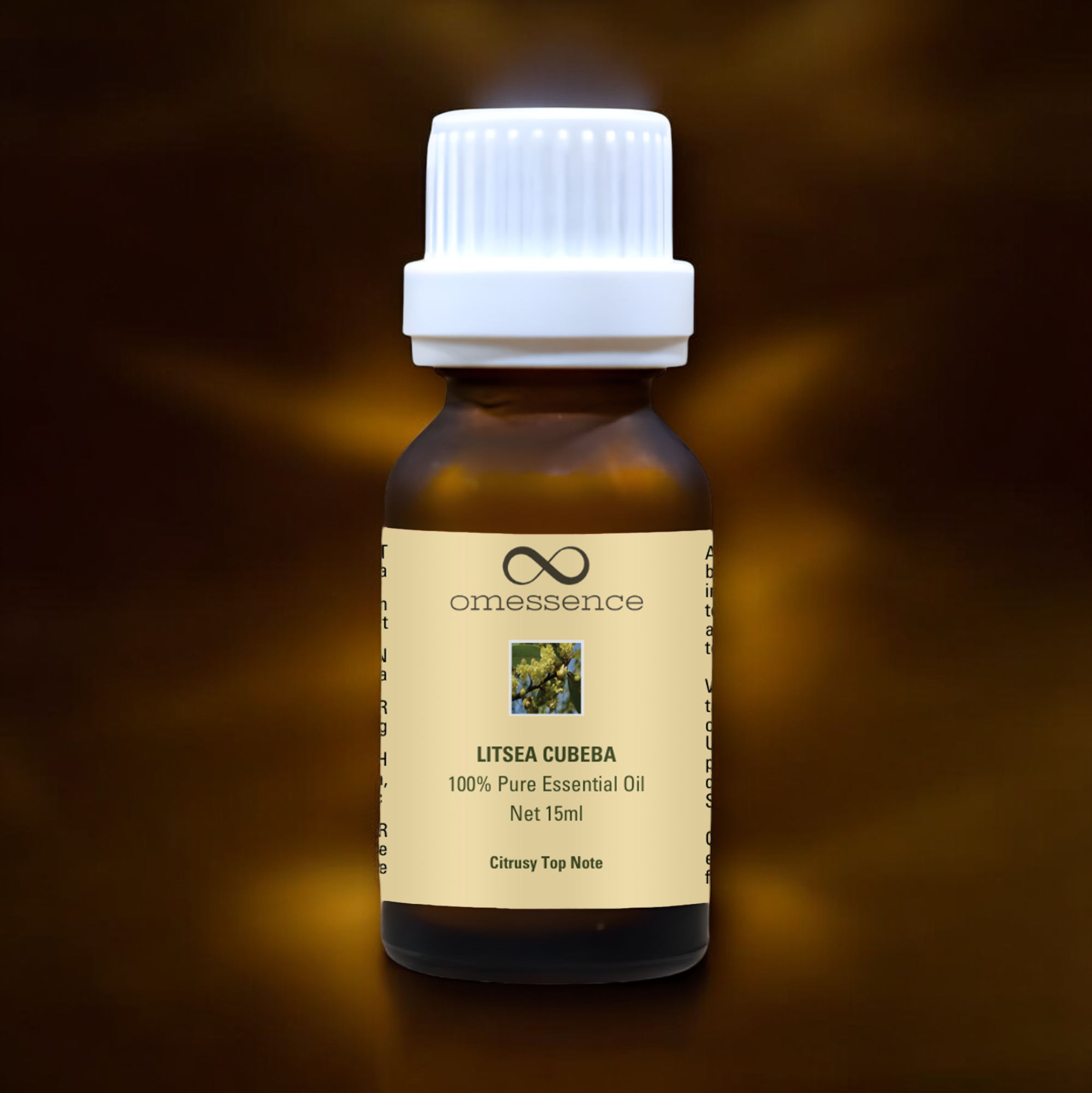 Omessence Litsea Cubeba Pure Essential Oil 15ml