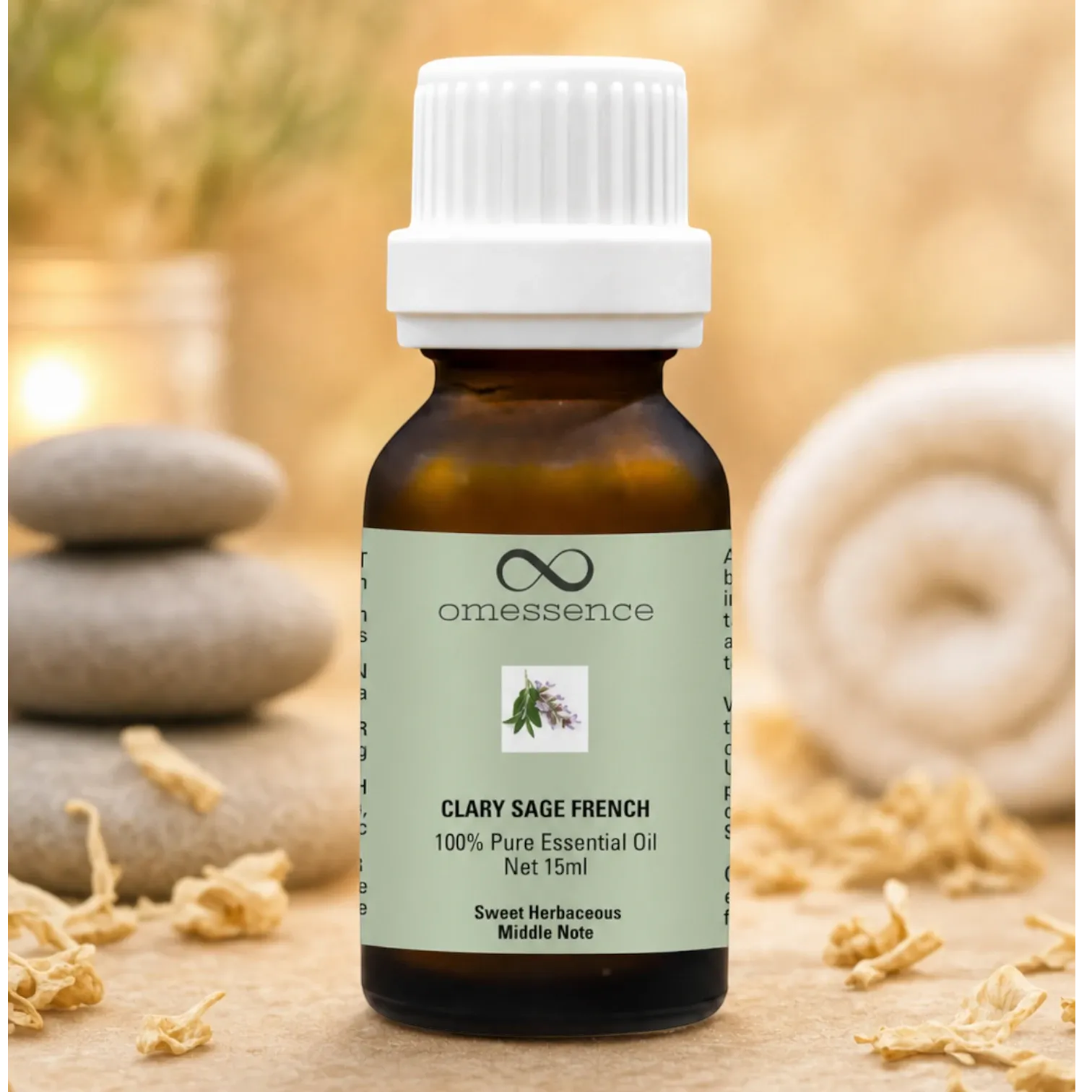 Omessence Clary Sage French Pure Essential Oil 15ml