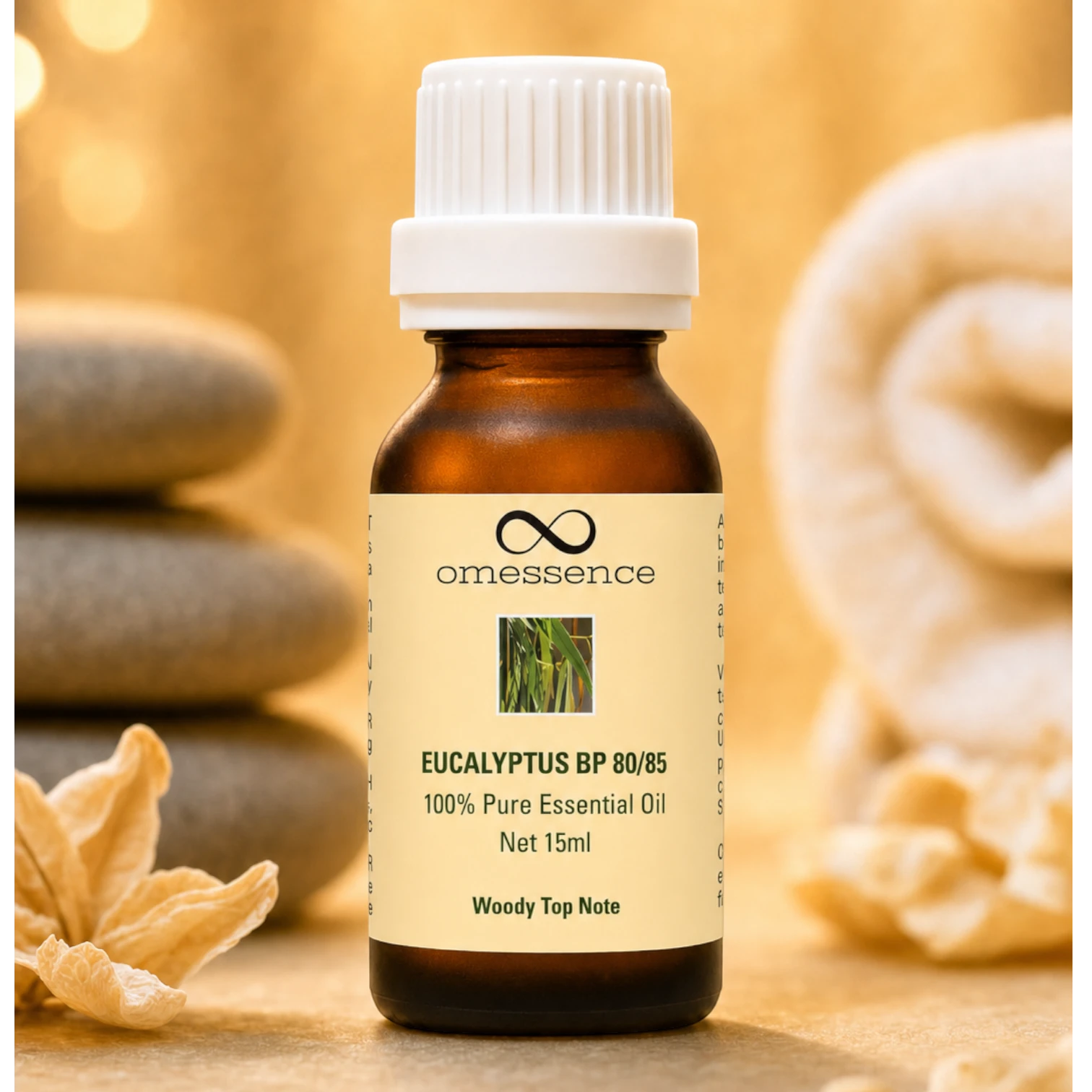 Omessence Eucalyptus BP 80/85 Pure Essential Oil 15ml