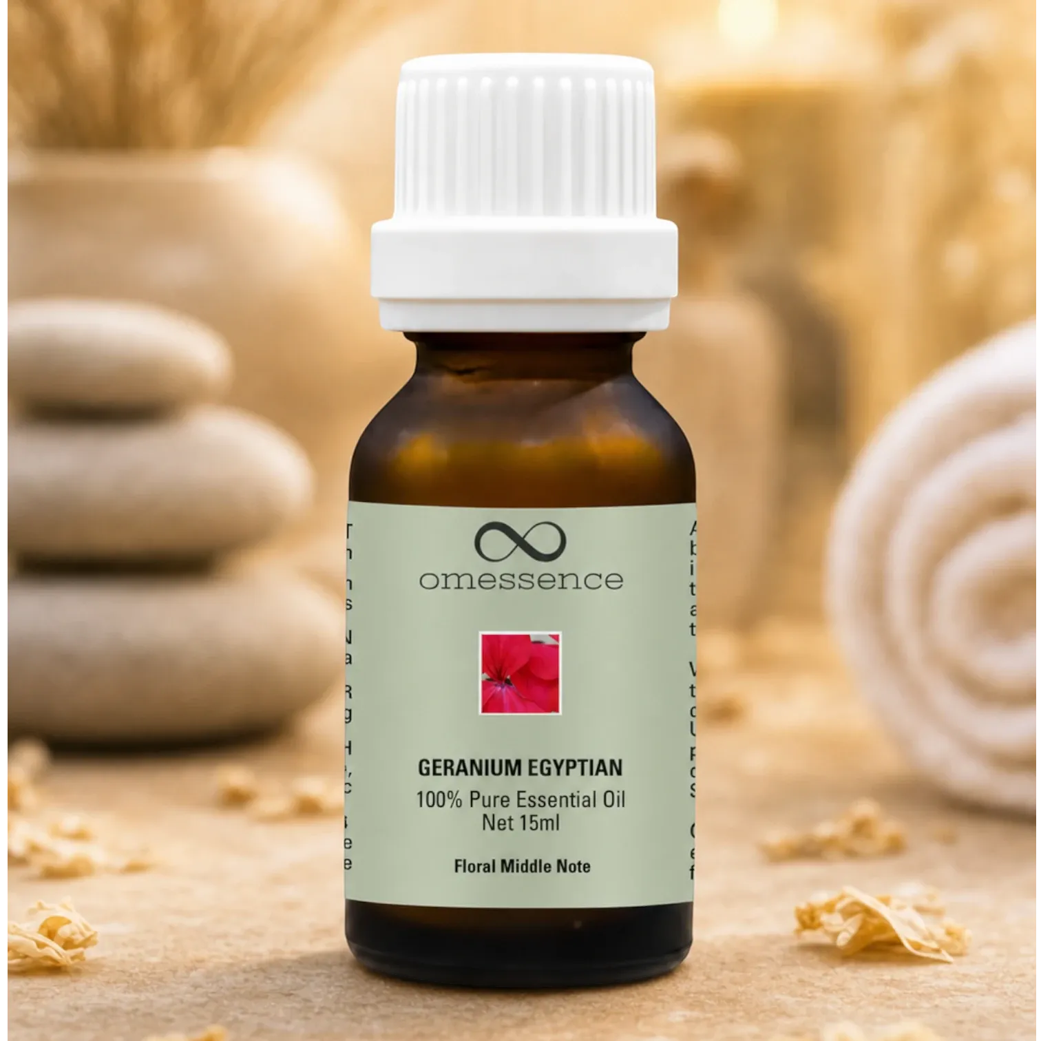 Omessence Geranium Egyptian Pure Essential Oil 15ml