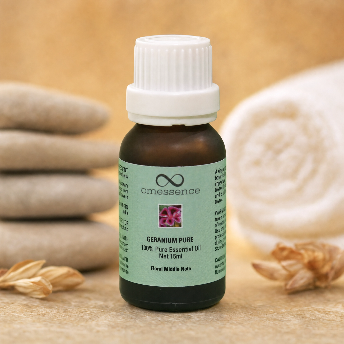 Omessence Geranium Pure Essential Oil 15ml