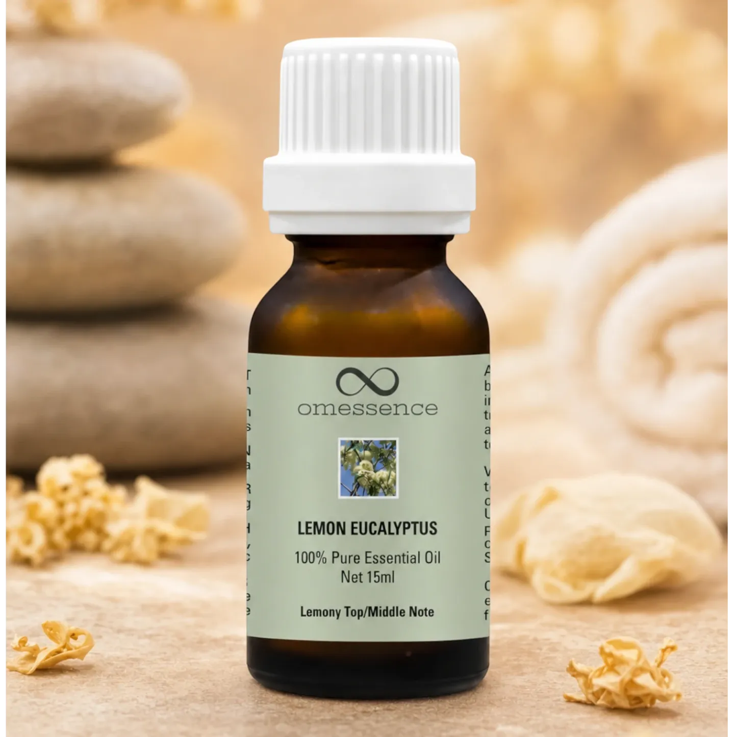 Omessence Lemon Scented Eucalyptus Pure Essential Oil 15ml