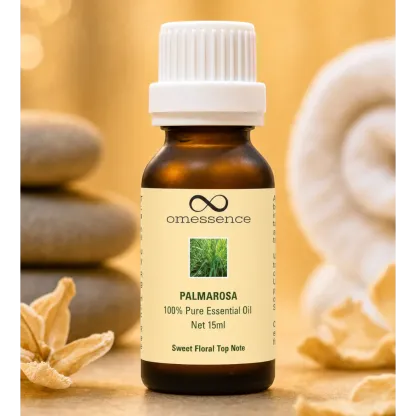 Omessence Palmarosa Organic Pure Essential Oil 15ml